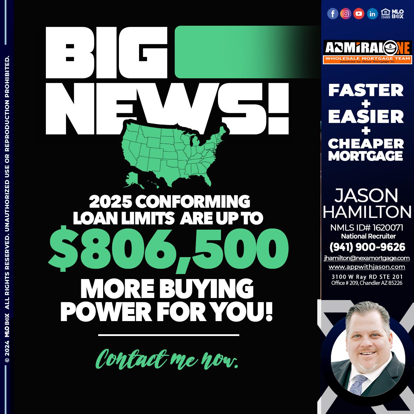 BIG NEWS - Jason Hamilton -Branch Manager  LOS Coach  National Recruiter