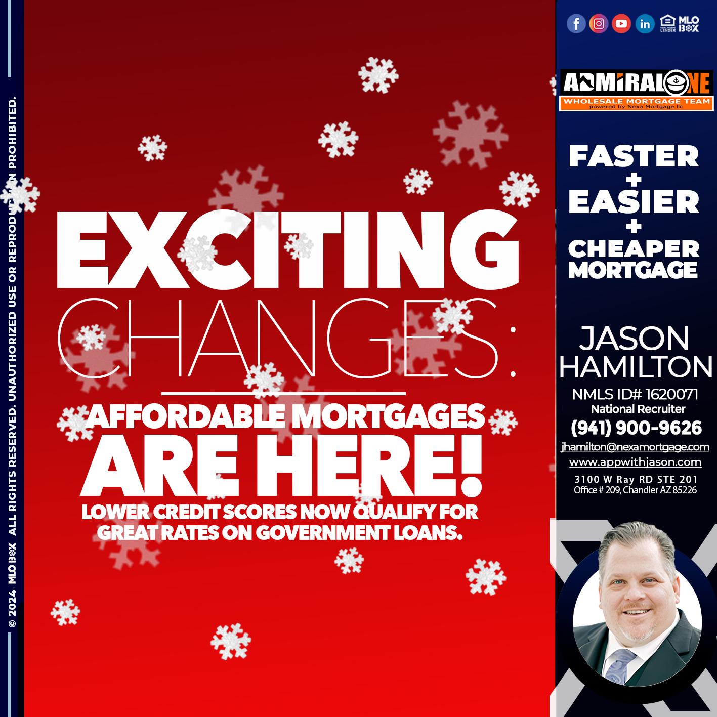 EXCITING CHANGES - Jason Hamilton -Branch Manager  LOS Coach  National Recruiter