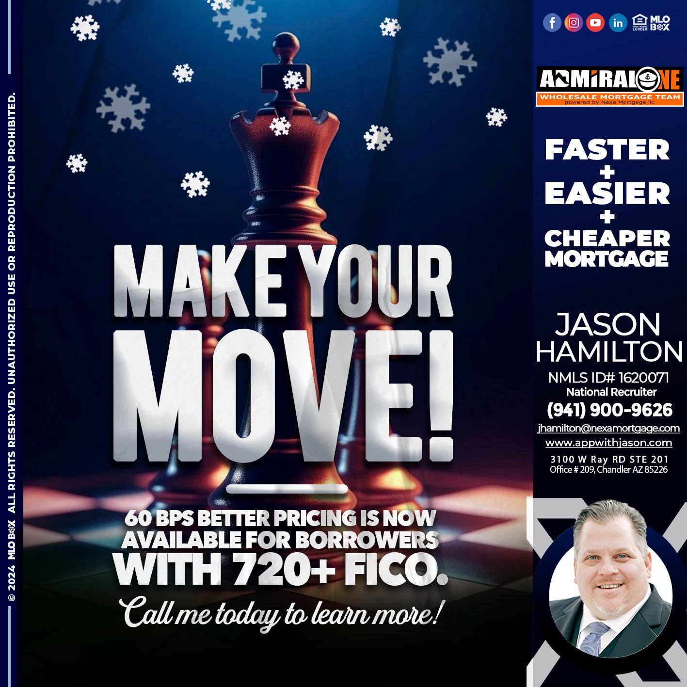 MAKE YOUR MOVE - Jason Hamilton -Branch Manager  LOS Coach  National Recruiter