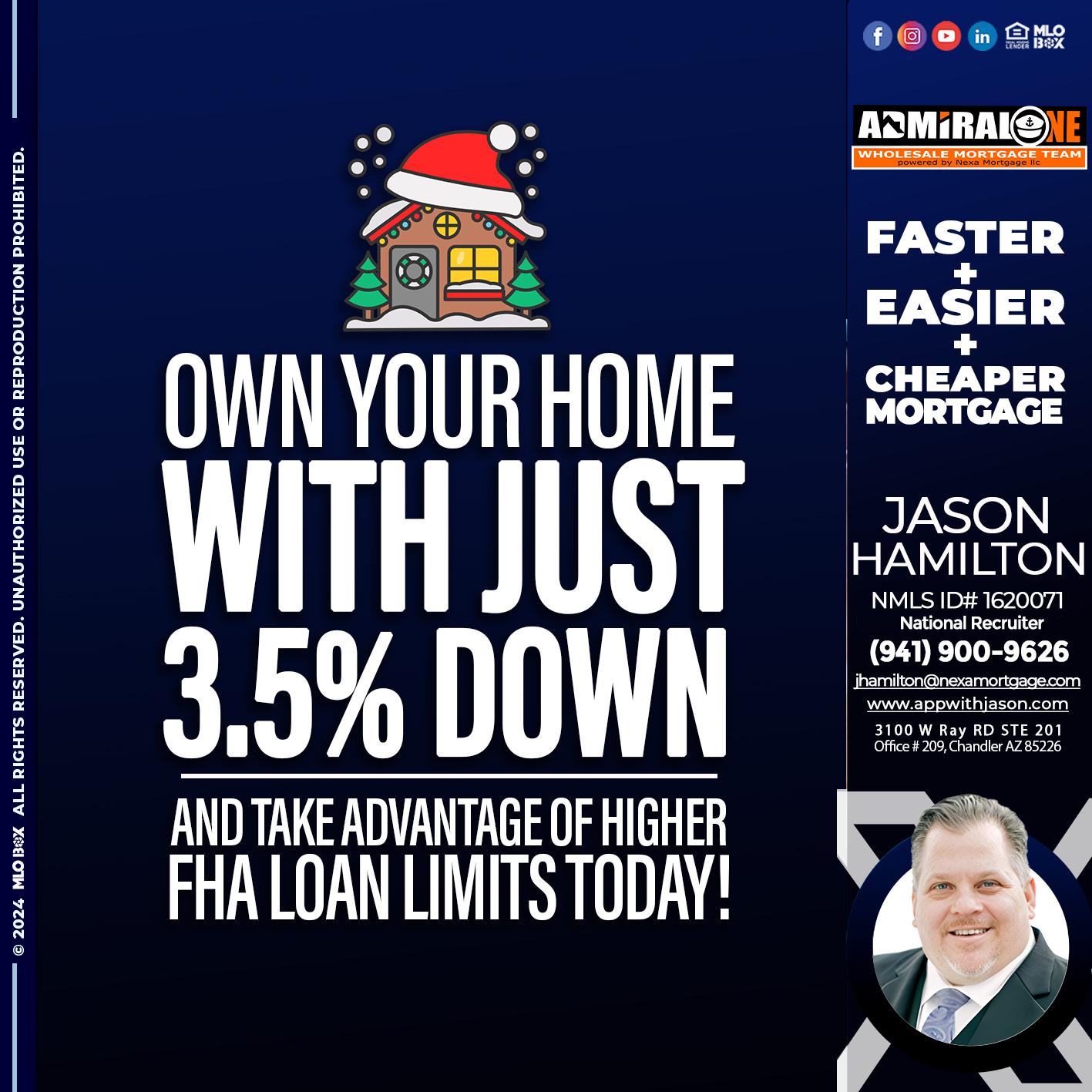 own your home - Jason Hamilton -Branch Manager  LOS Coach  National Recruiter