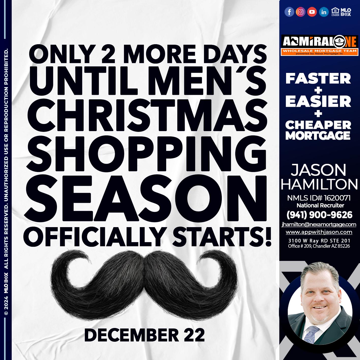 UNTIL 2 MORE DAYS... - Jason Hamilton -Branch Manager  LOS Coach  National Recruiter