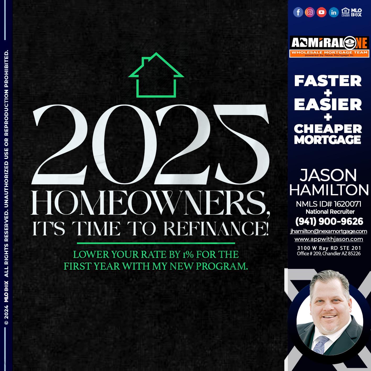 2025 HOMEOWNERSHIP - Jason Hamilton -Branch Manager  LOS Coach  National Recruiter