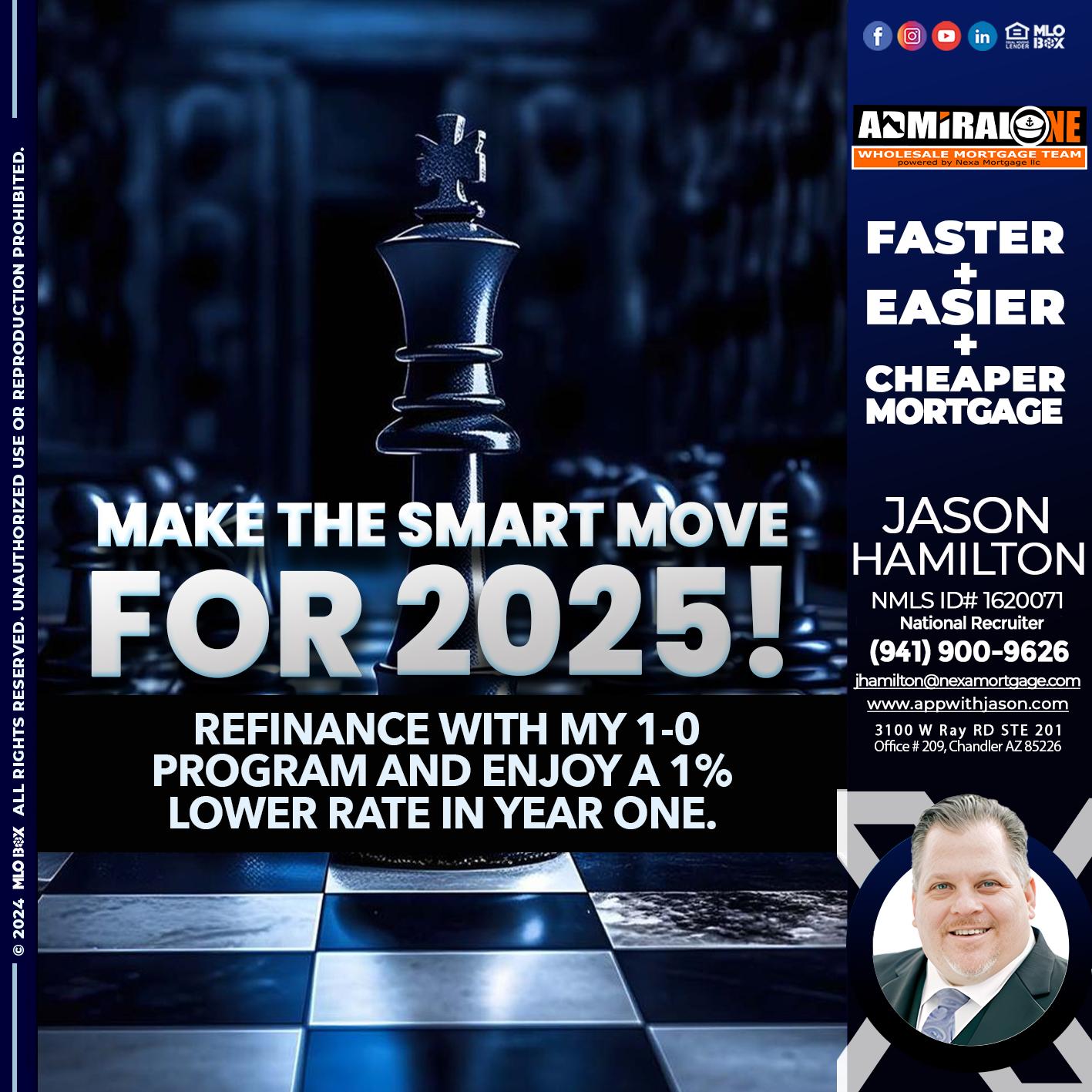 MAKE THE SMART MOVE - Jason Hamilton -Consultative Lender Branch Manager Recruiter