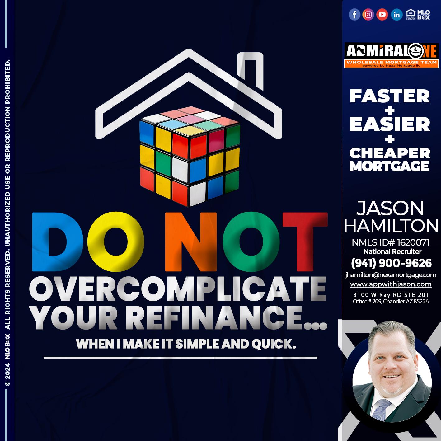 DO NOT - Jason Hamilton -Consultative Lender Branch Manager Recruiter
