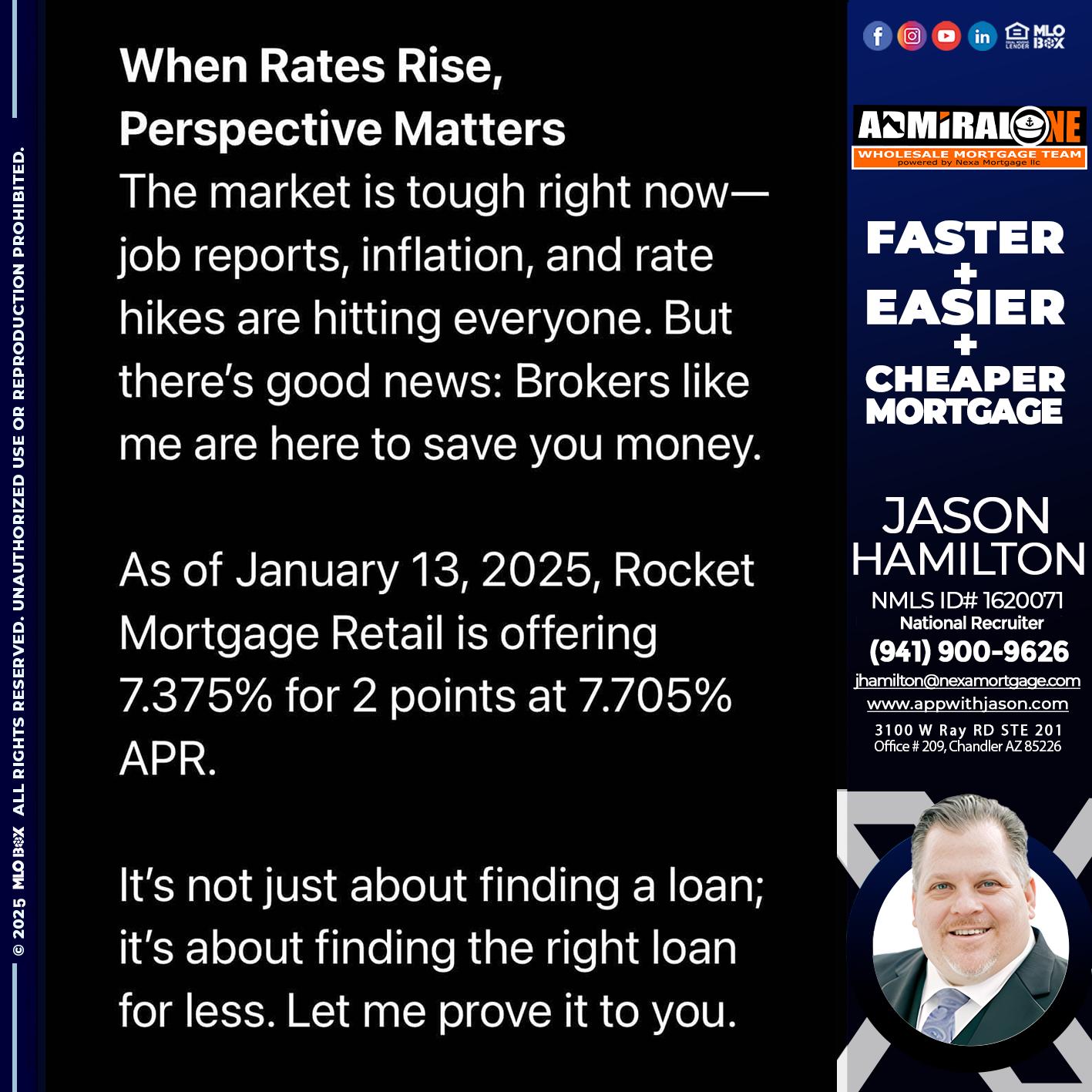 WHEN RATES RISE - Jason Hamilton -Consultative Lender Branch Manager Recruiter