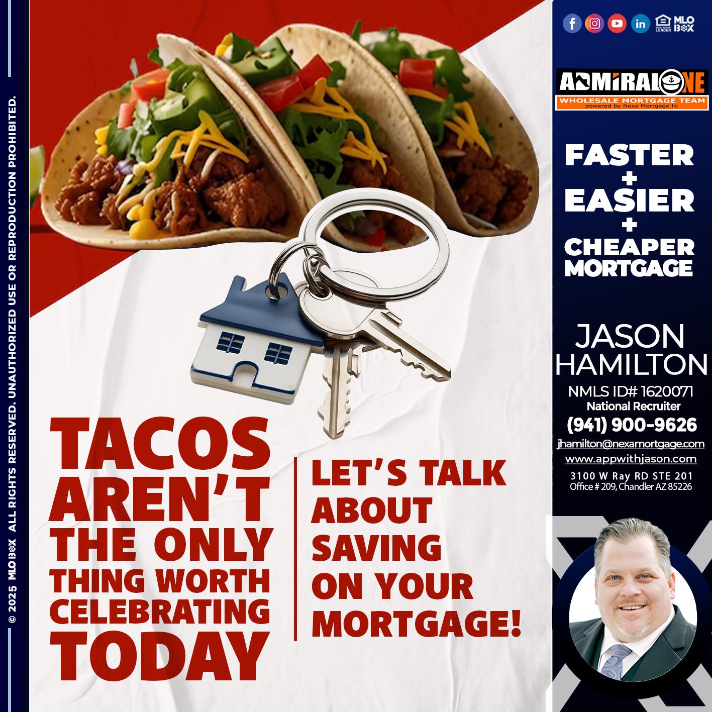 TACO TUESDAY - Jason Hamilton -Consultative Lender Branch Manager Recruiter