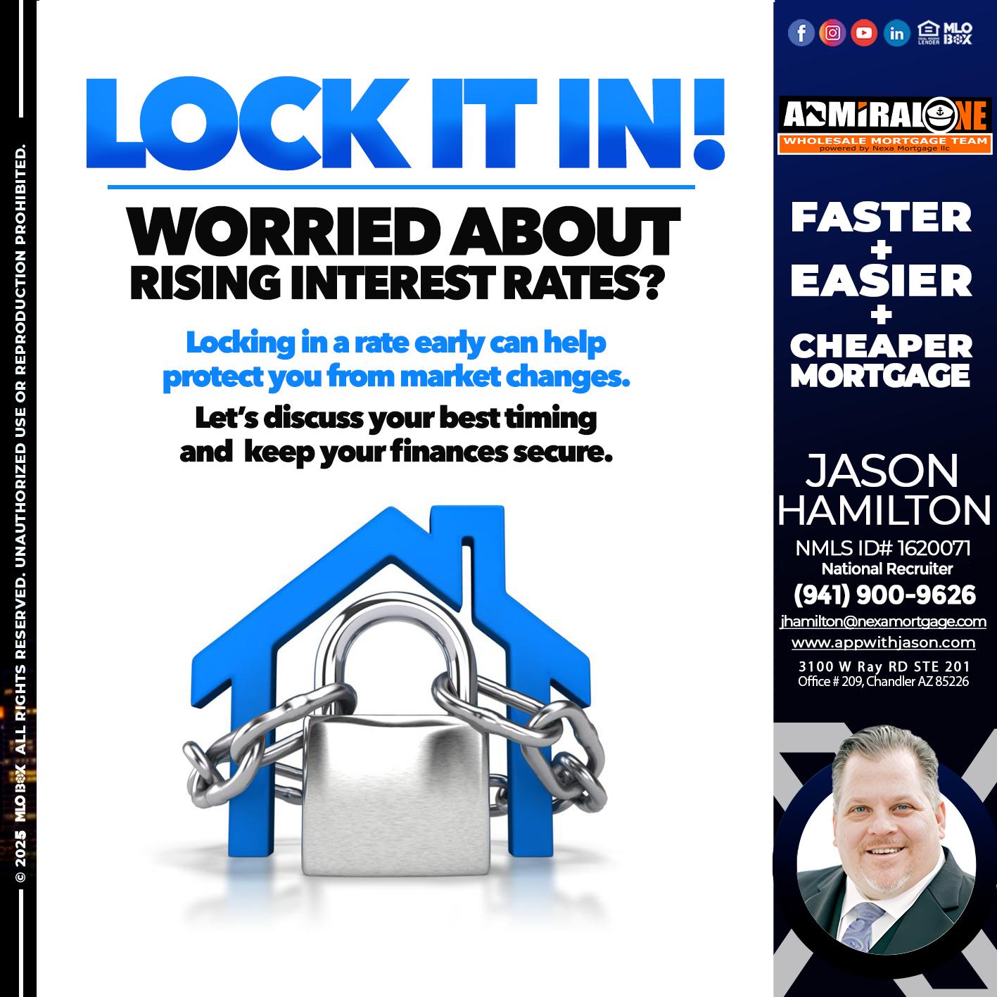 LOCK IT IN - Jason Hamilton -Consultative Lender Branch Manager Recruiter
