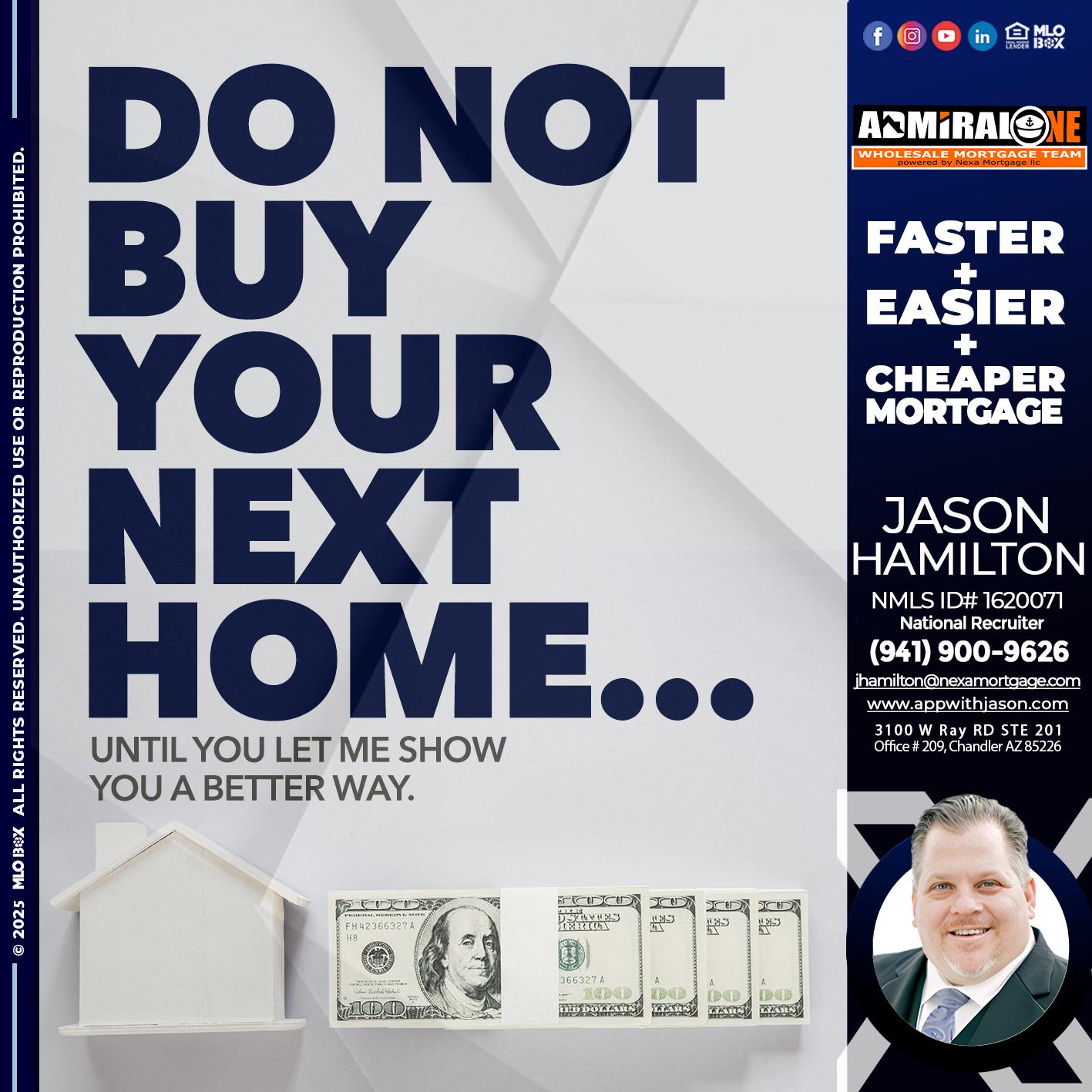 DO NOT BUY - Jason Hamilton -Consultative Lender Branch Manager Recruiter