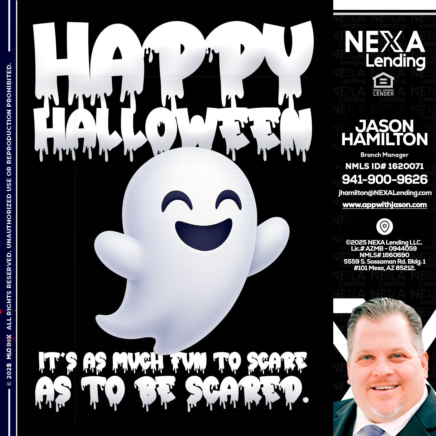 HAPPY HALLOWEEN - Jason Hamilton -Branch Manager