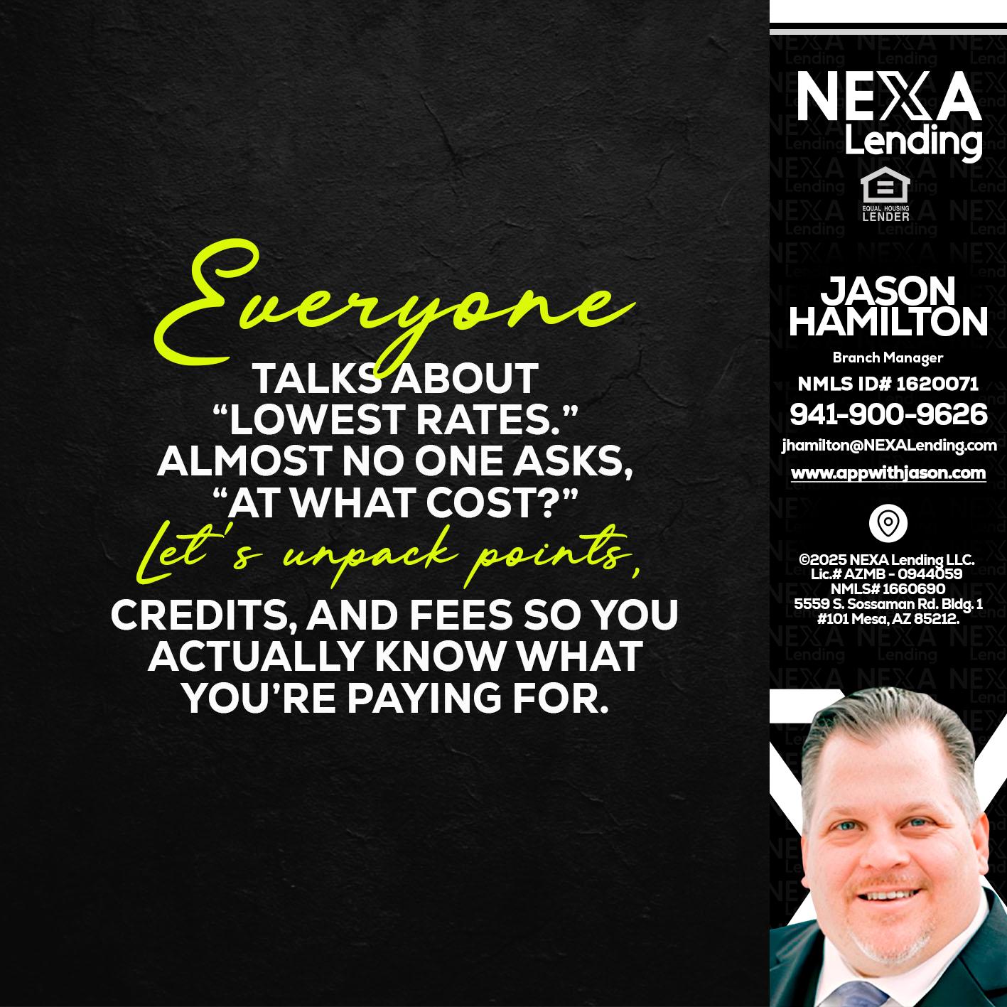 EVERYONE - Jason Hamilton -Branch Manager