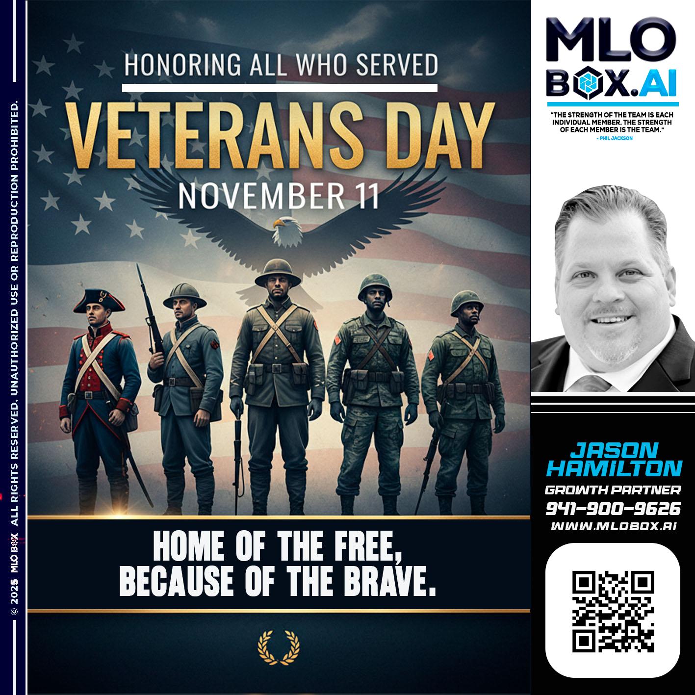 VETERANS DAY - Jason Hamilton -Branch Manager