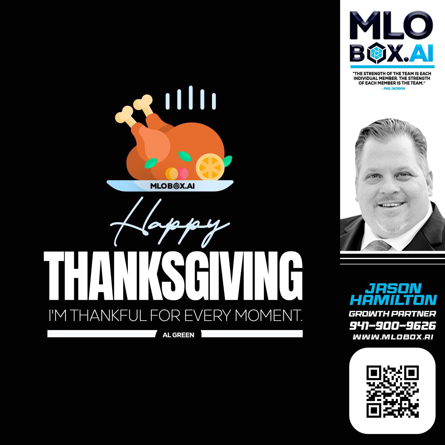 HAPPY THANKSGIVING - Jason Hamilton -Branch Manager