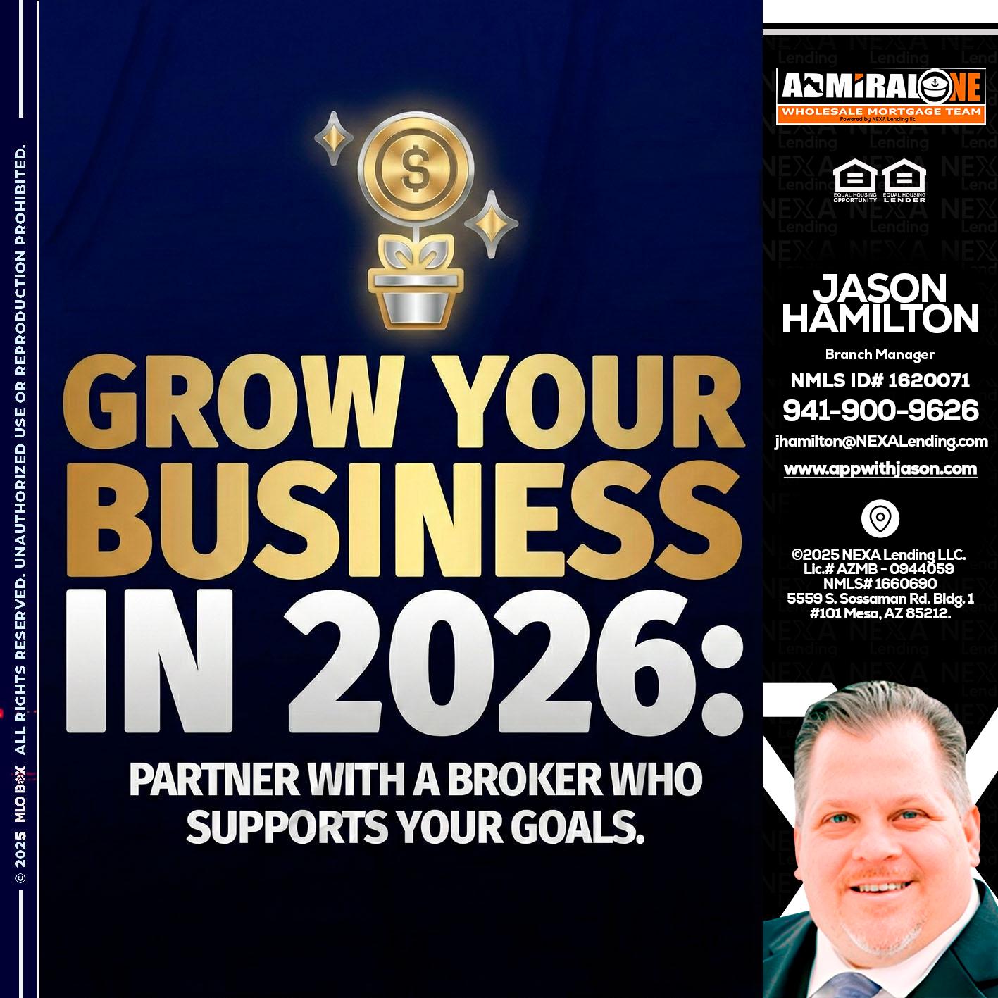 GROW YOUR BUSINESS - Jason Hamilton -Branch Manager