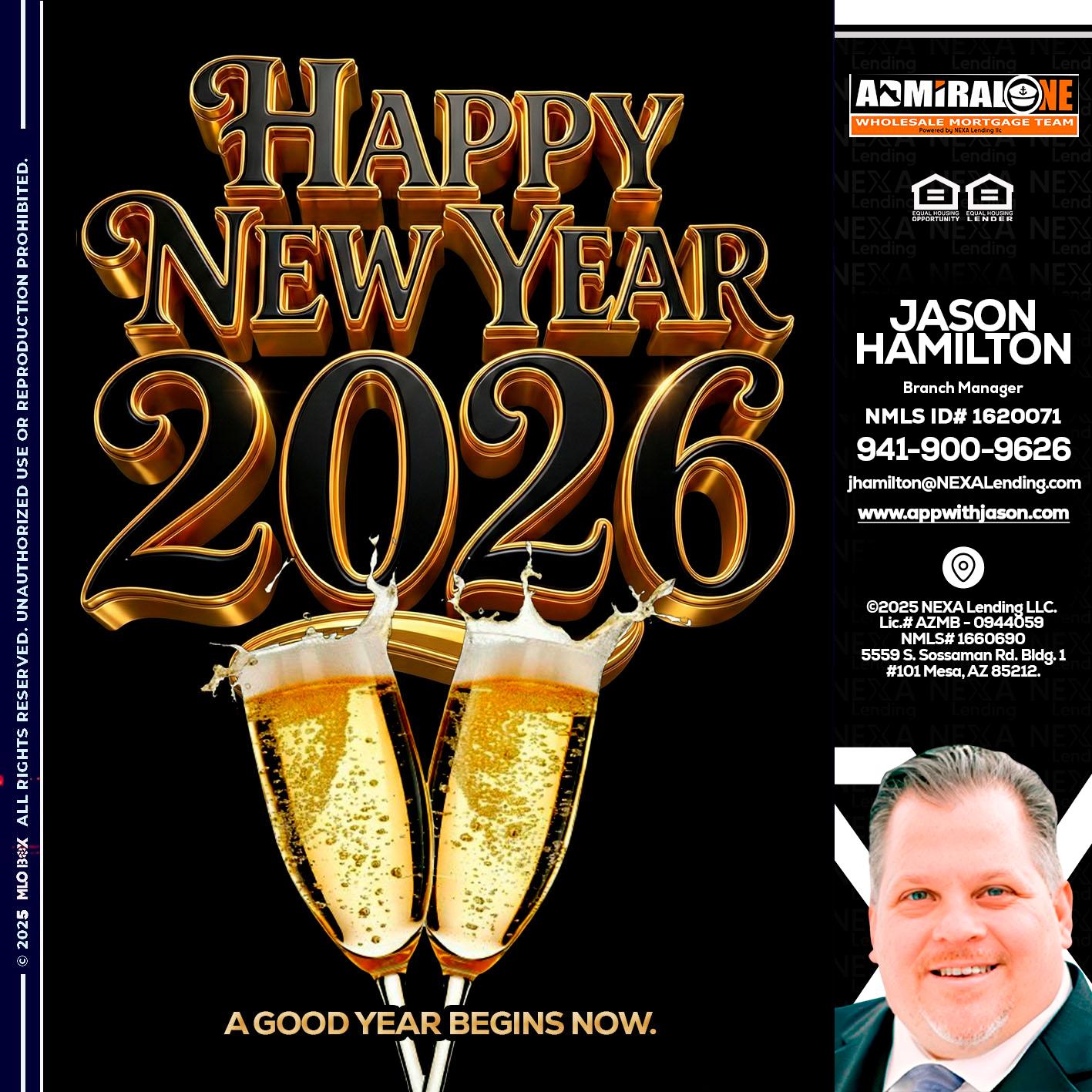 happy new year 2026 - Jason Hamilton -Branch Manager