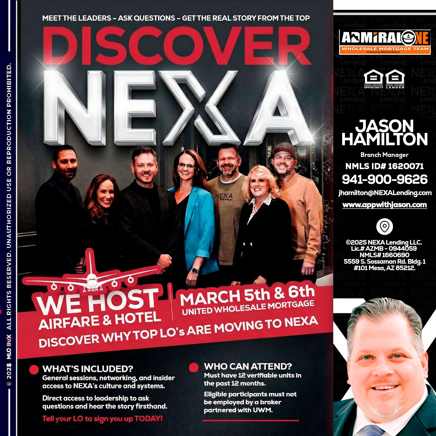 DISCOVER NEXA - Jason Hamilton -Branch Manager