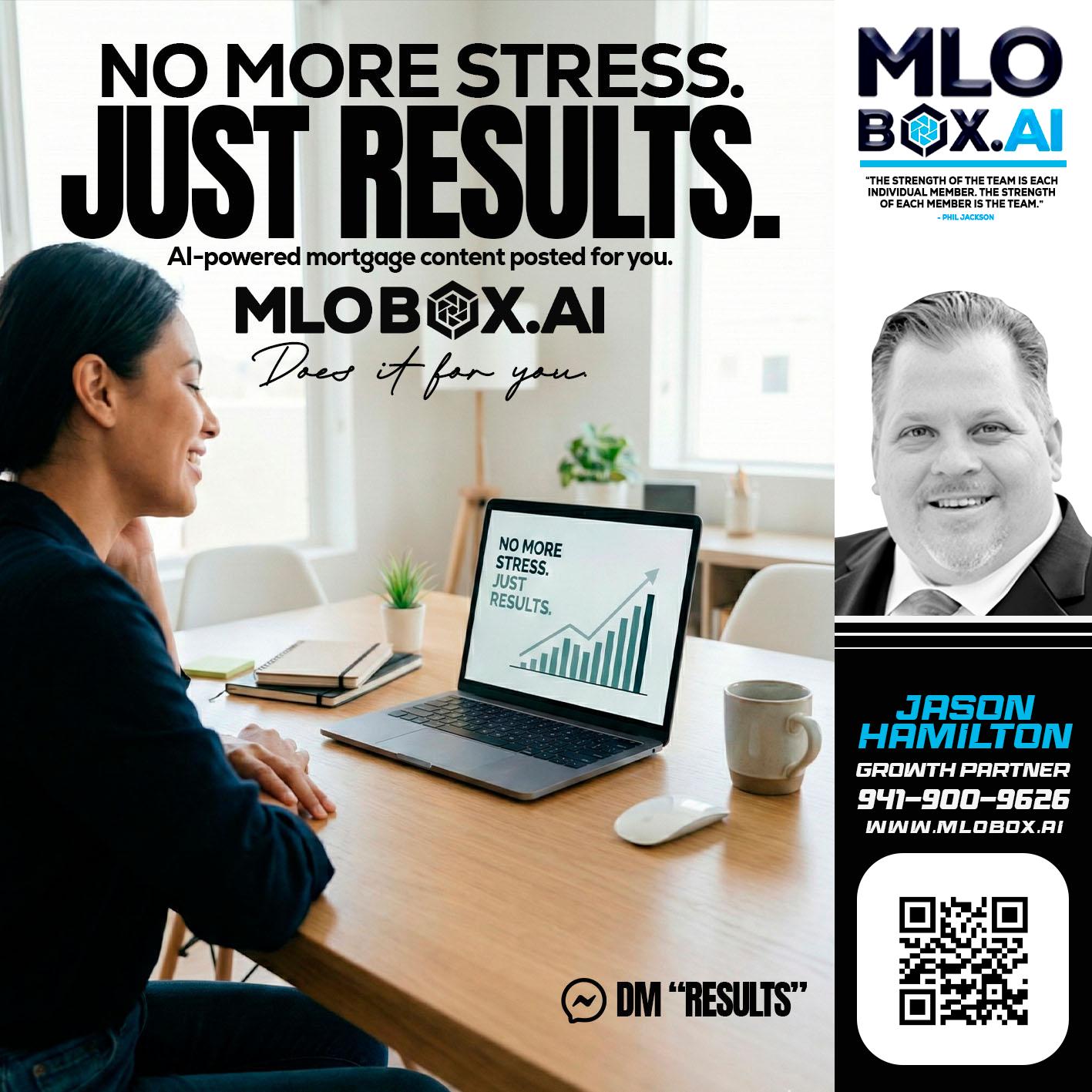 NO MORE STRESS - Jason Hamilton -Branch Manager