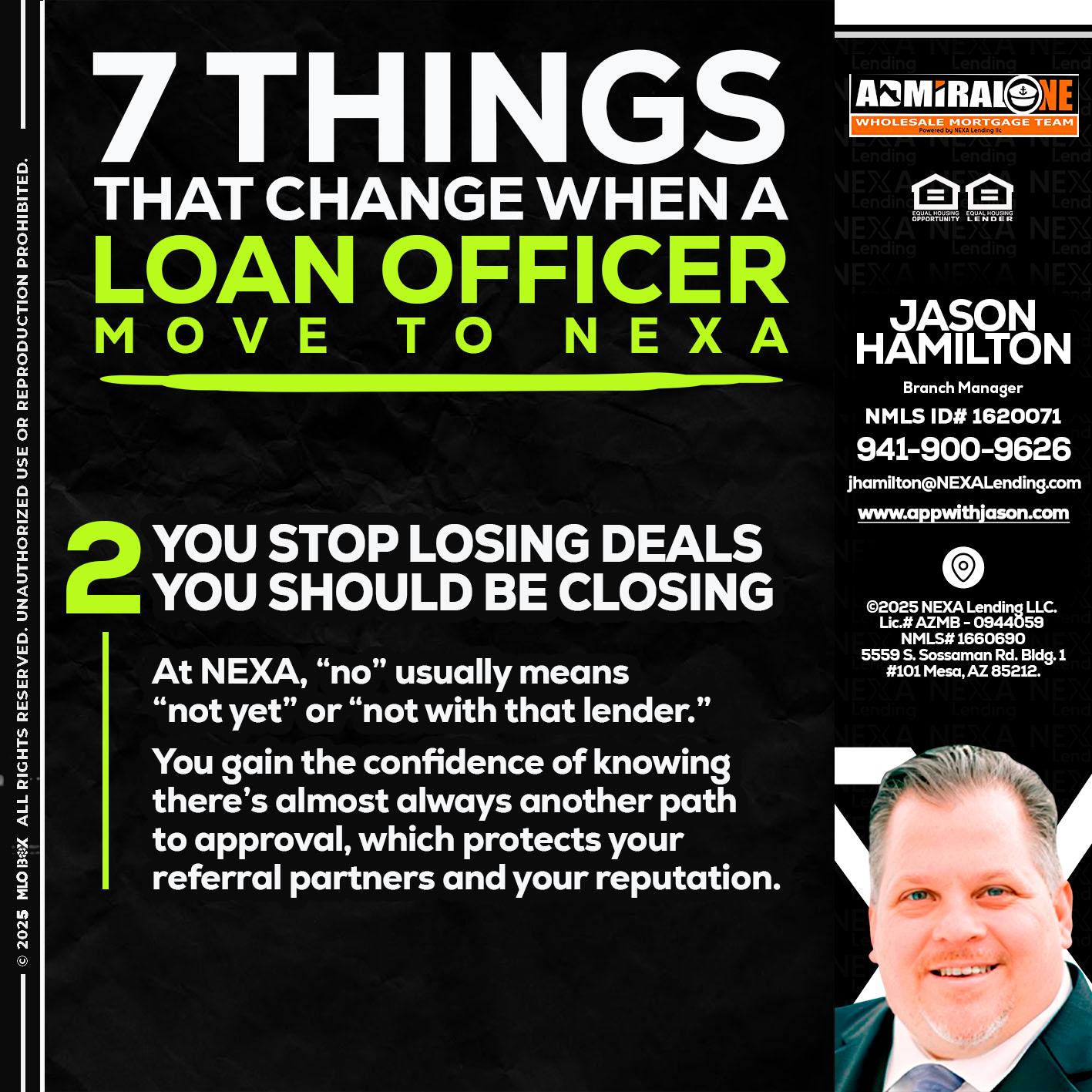 7 THINGS (2) - Jason Hamilton -Branch Manager