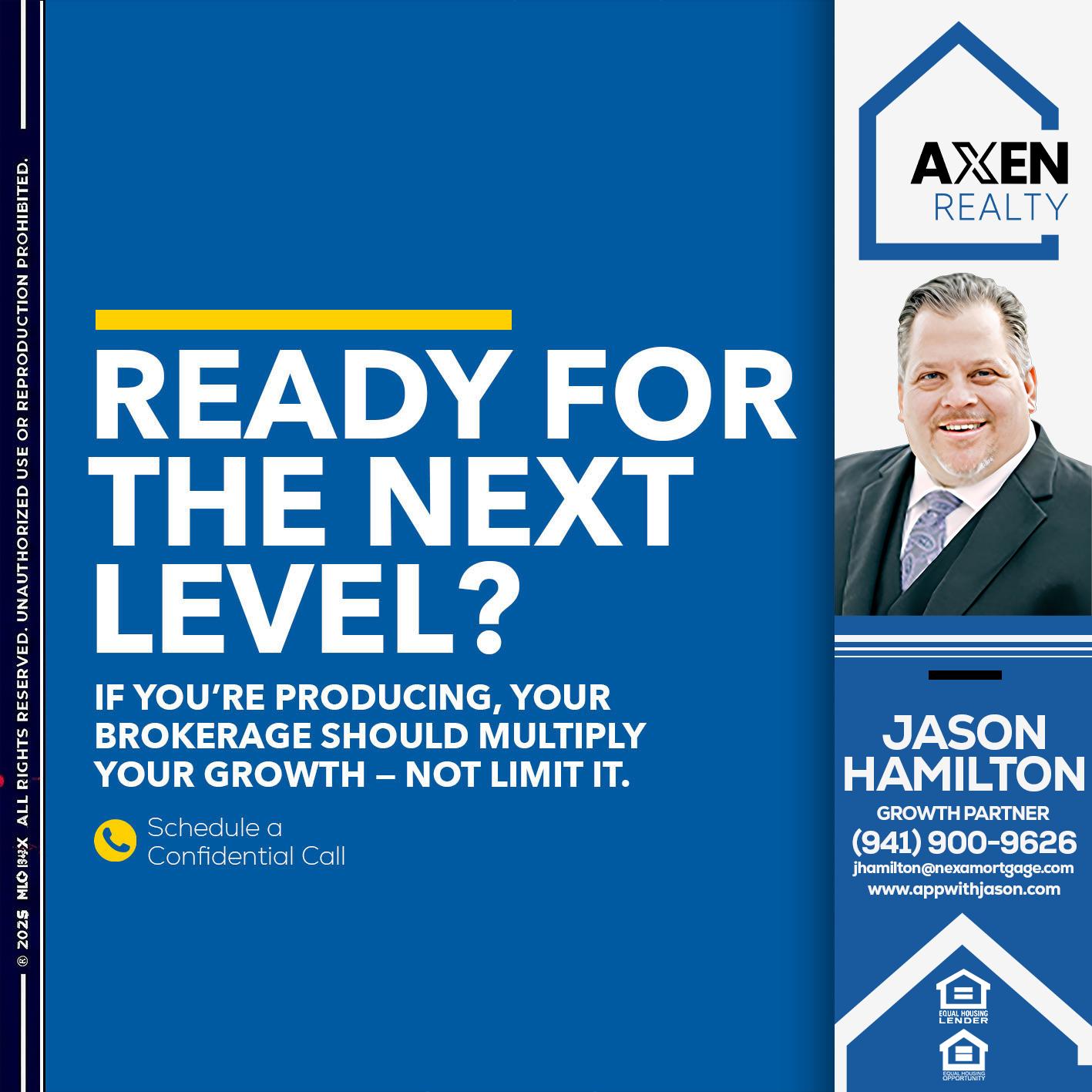 ready for the next level - Jason Hamilton -Branch Manager