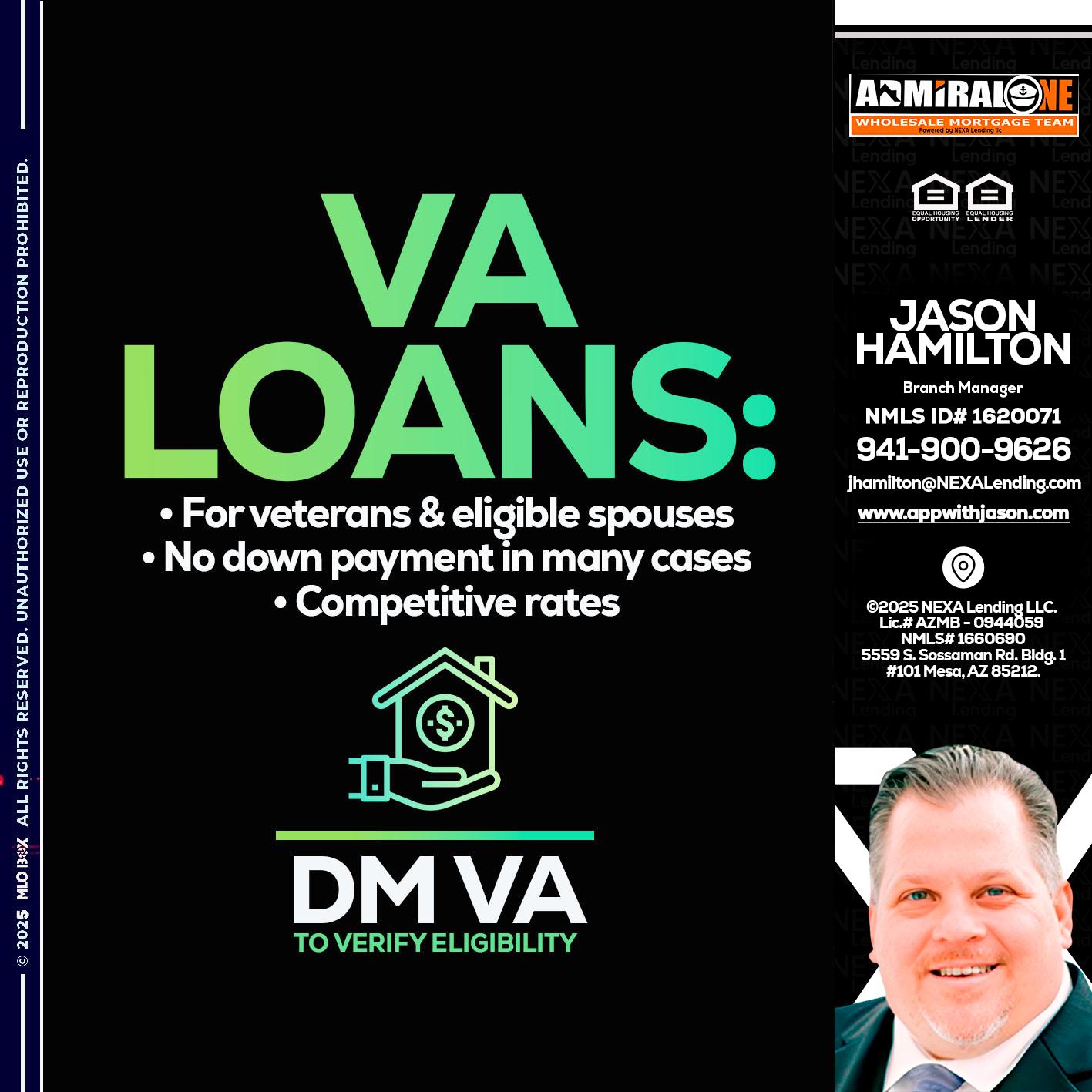 VA LOANS - Jason Hamilton -Branch Manager