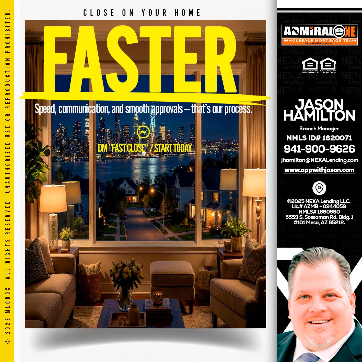 FASTER - Jason Hamilton -Branch Manager