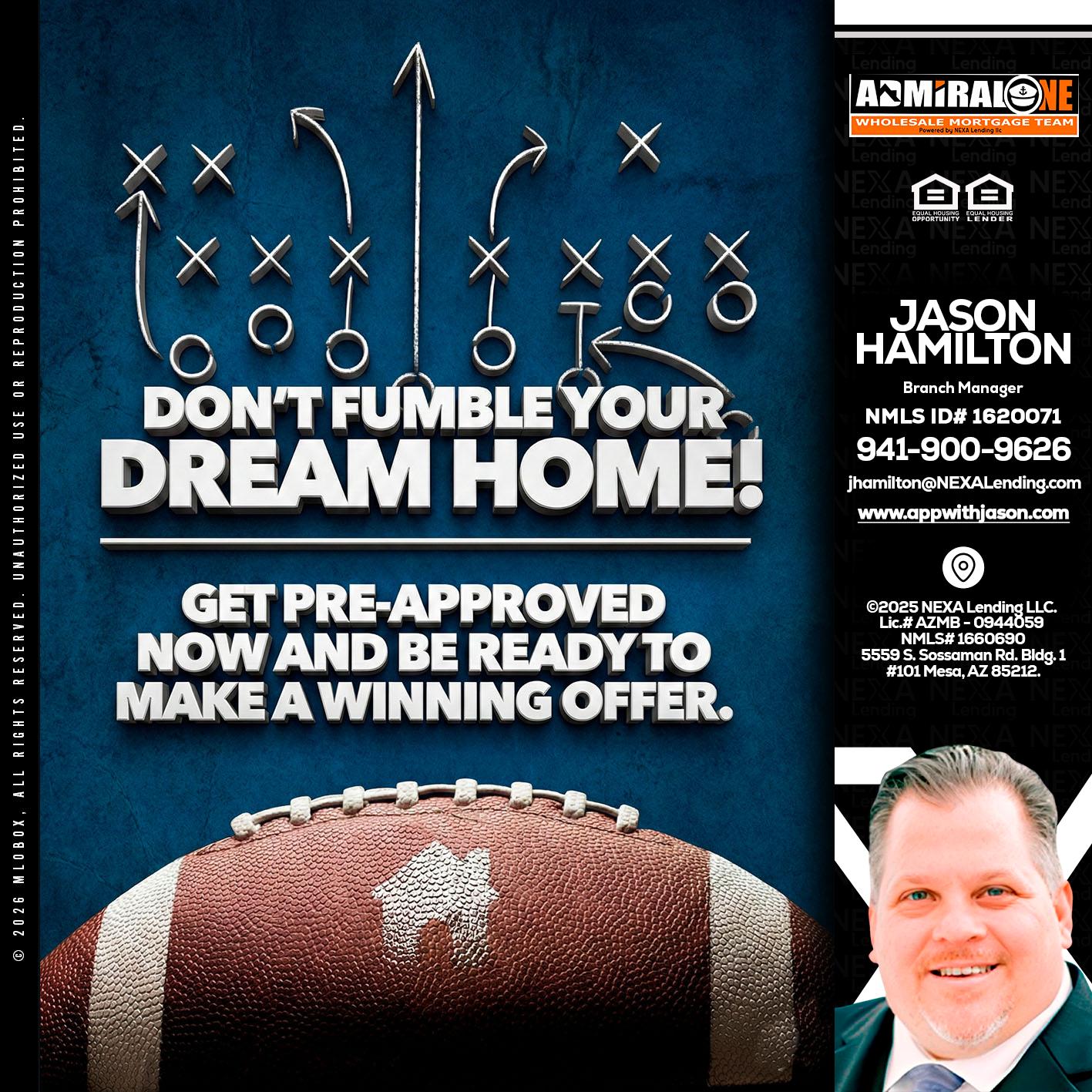 dont fumble - Jason Hamilton -Branch Manager