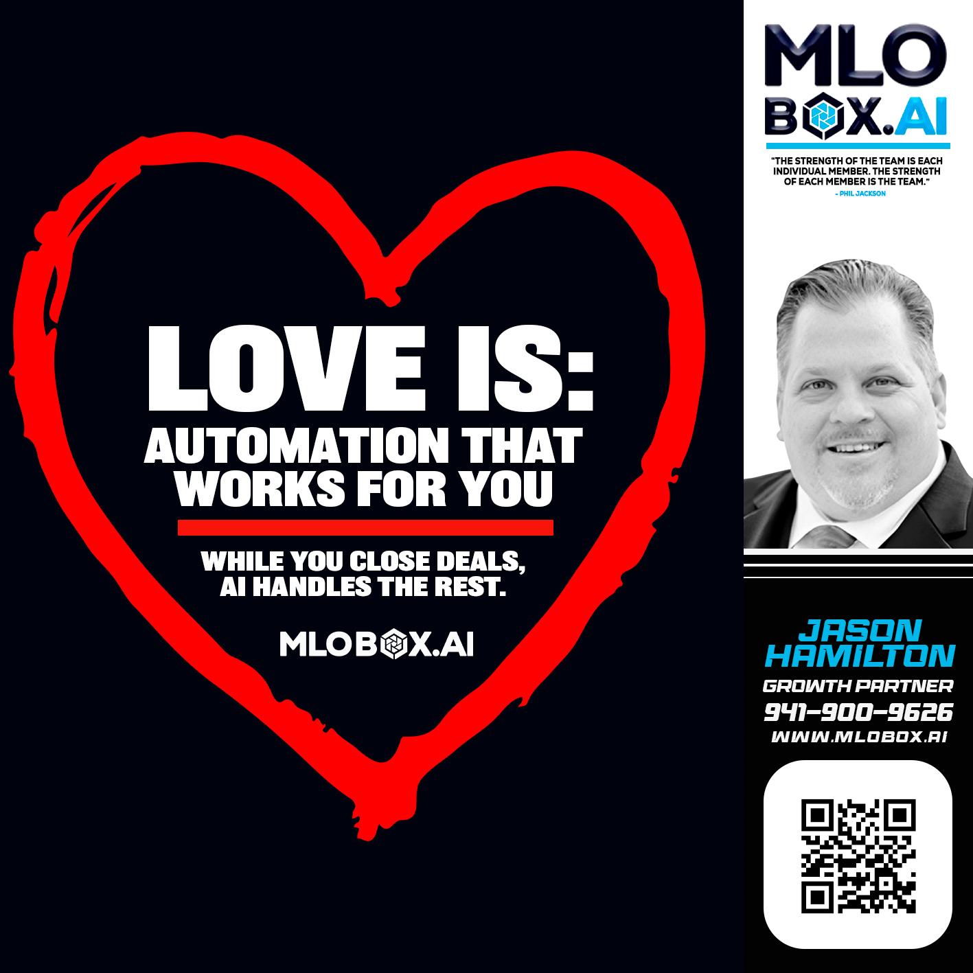 love is - Jason Hamilton -Branch Manager