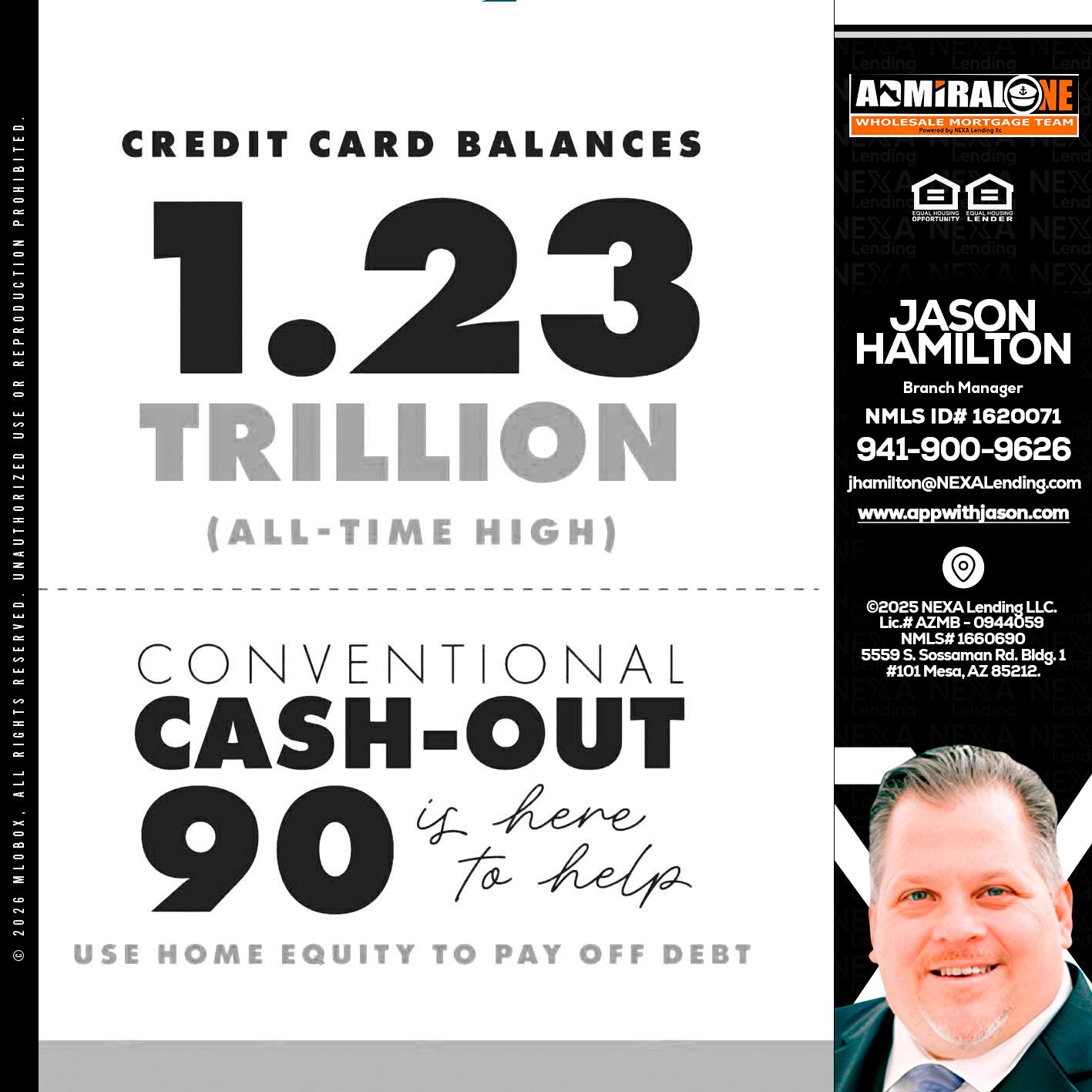 CREDIT CARD BALANCE - Jason Hamilton -Branch Manager