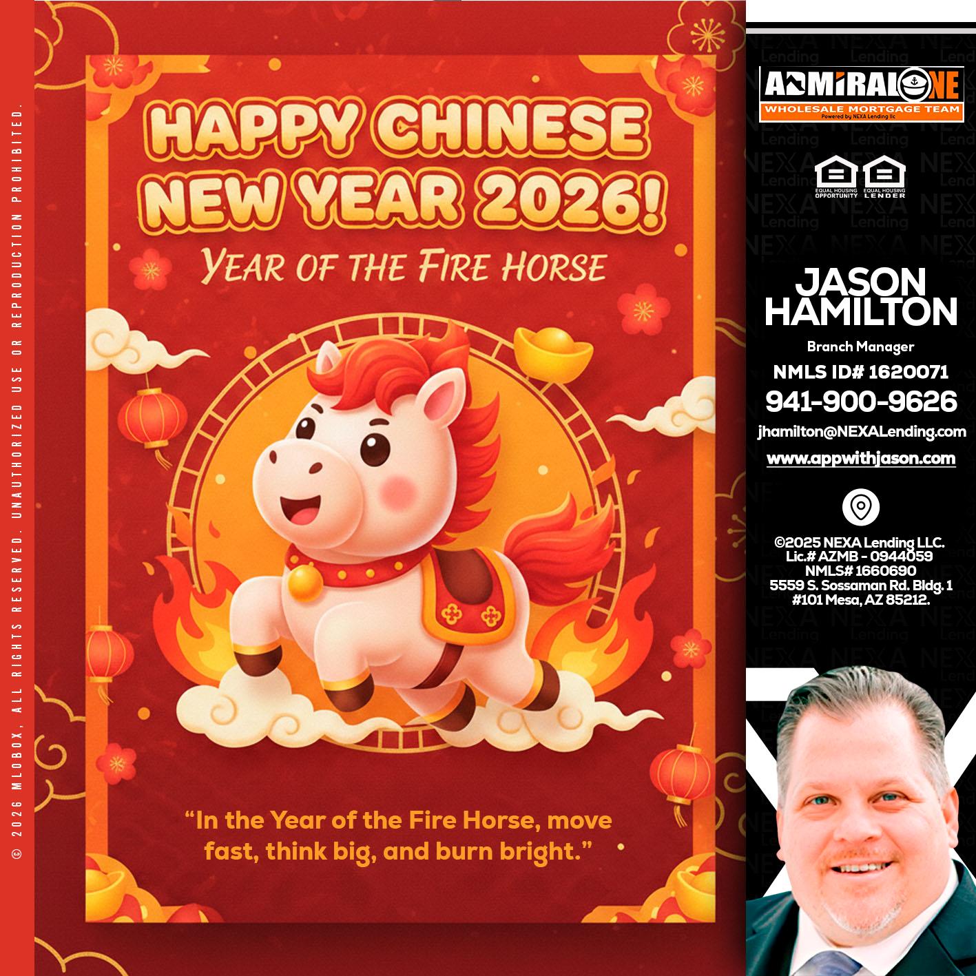 happy Chinese new year - Jason Hamilton -Branch Manager