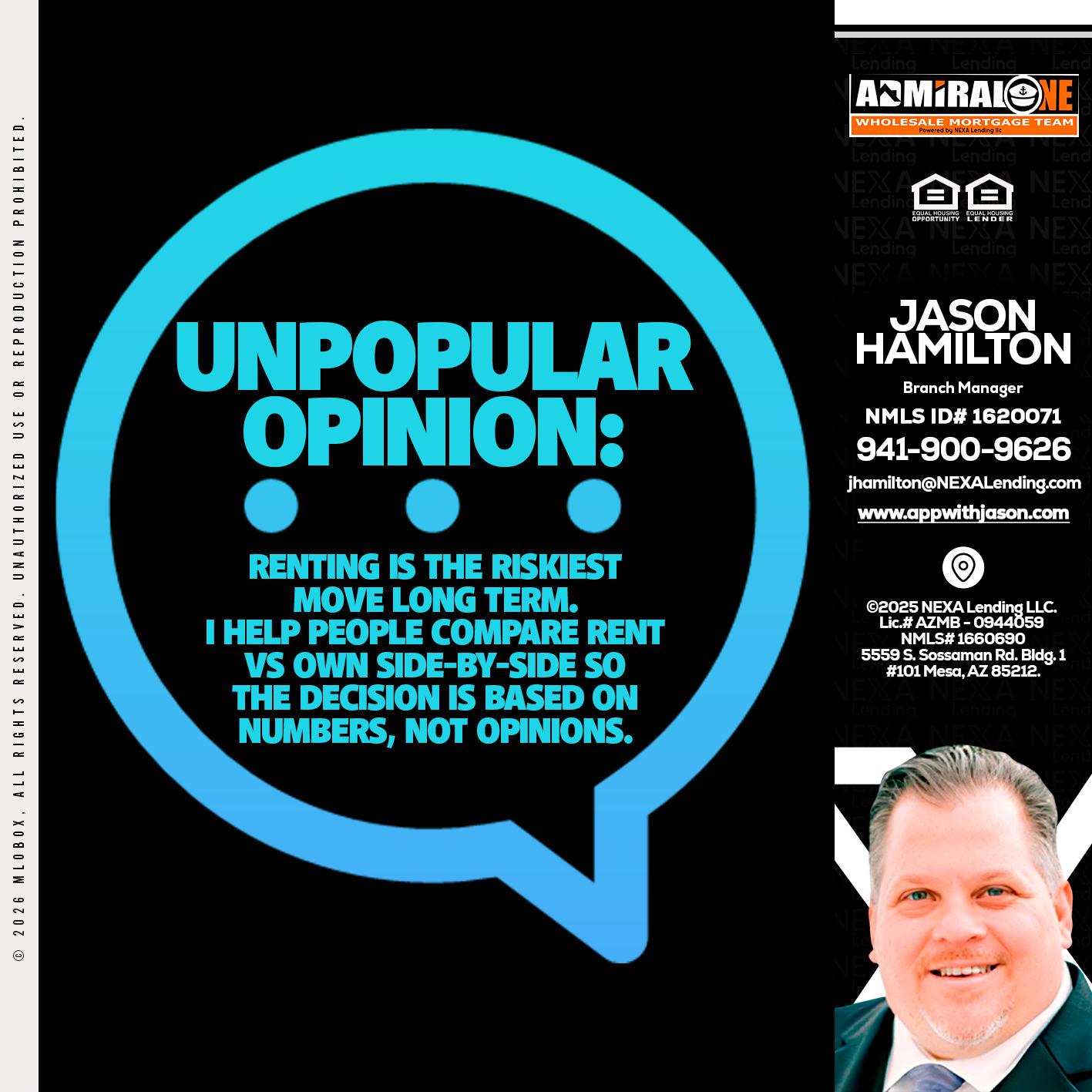 unpopular opinion - Jason Hamilton -Branch Manager