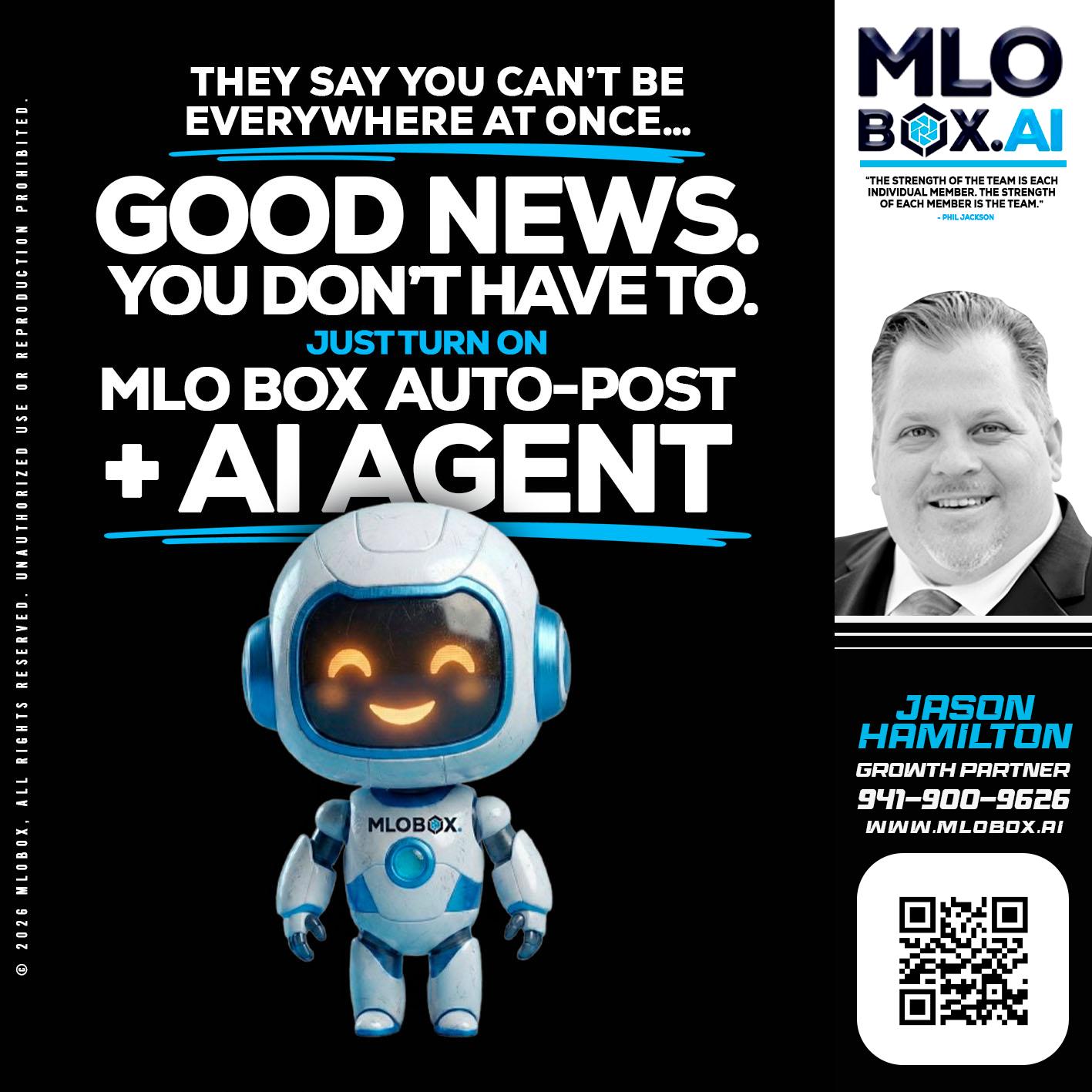 GOOD NEWS - Jason Hamilton -Branch Manager