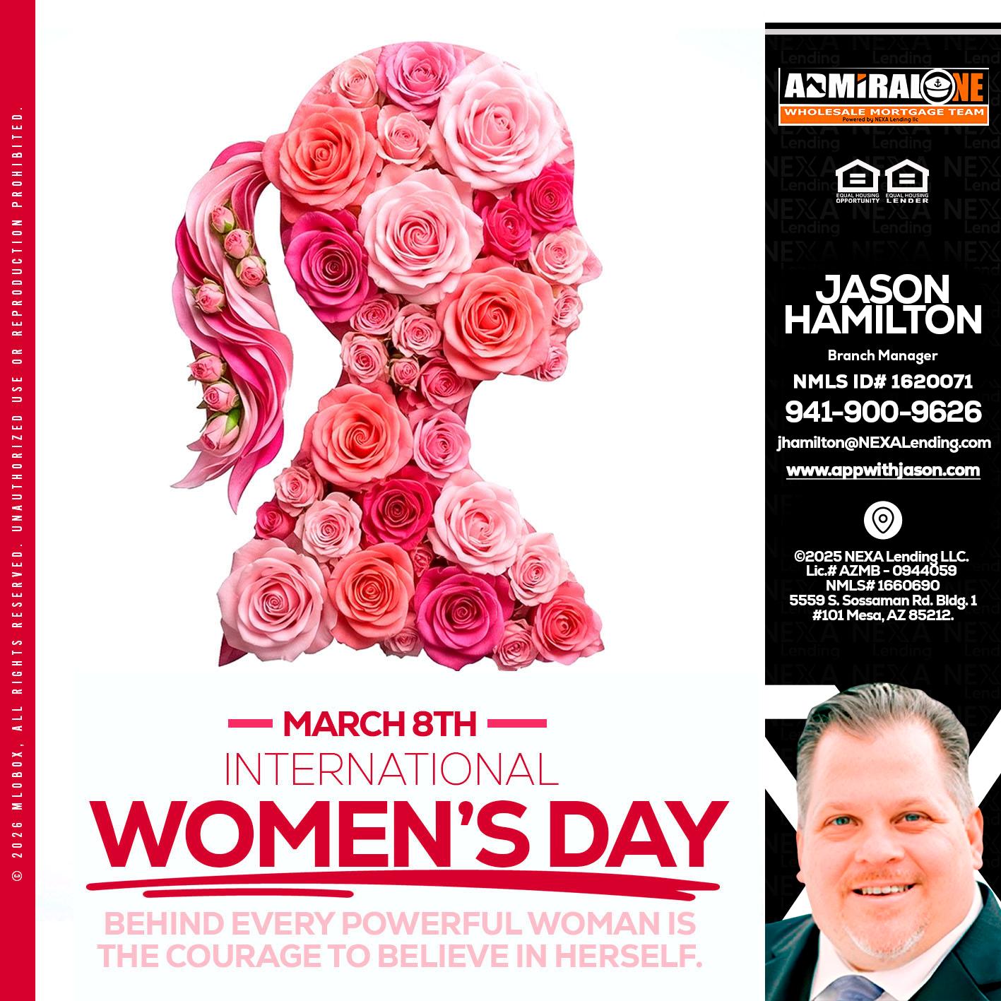 MARCH 8TH - Jason Hamilton -Branch Manager