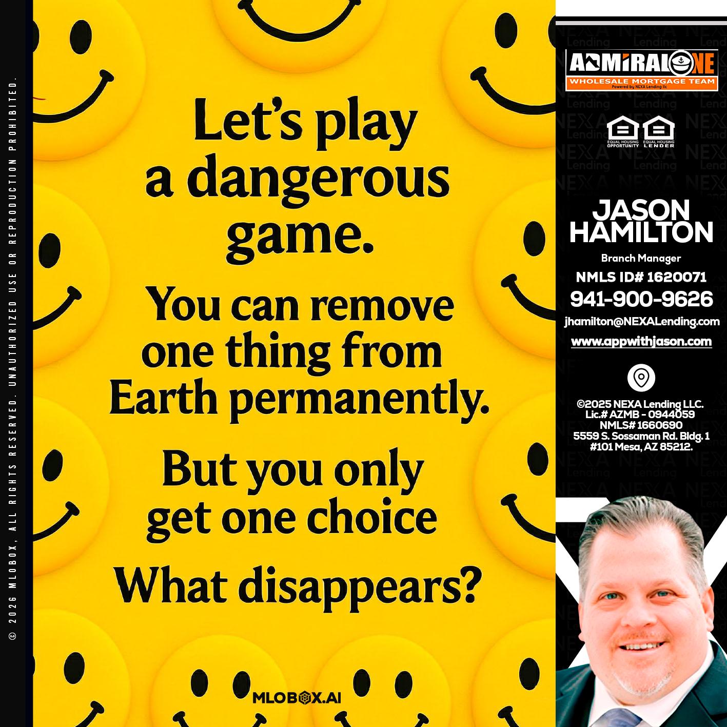 LETS PLAY - Jason Hamilton -Branch Manager