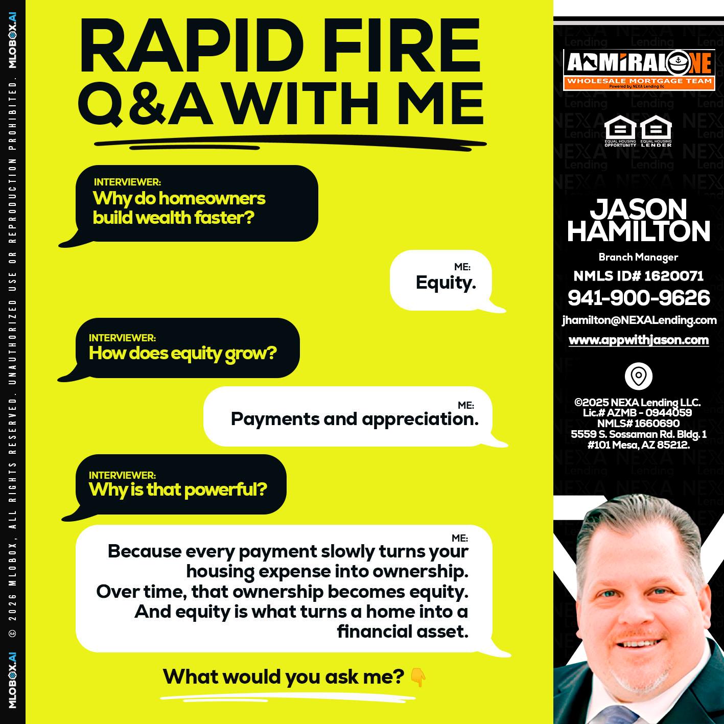 RAPID FIRE Q&A - Jason Hamilton -Branch Manager