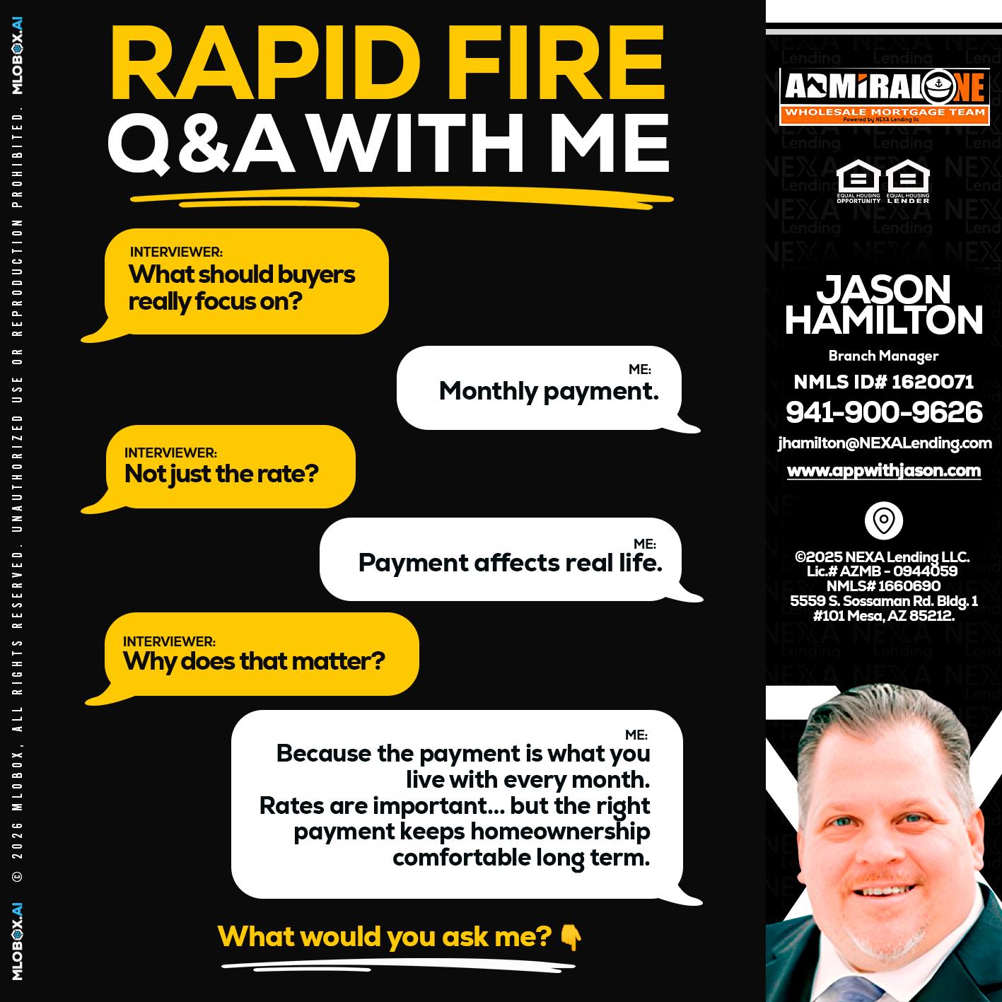 RAPID FIRE Q&A - Jason Hamilton -Branch Manager