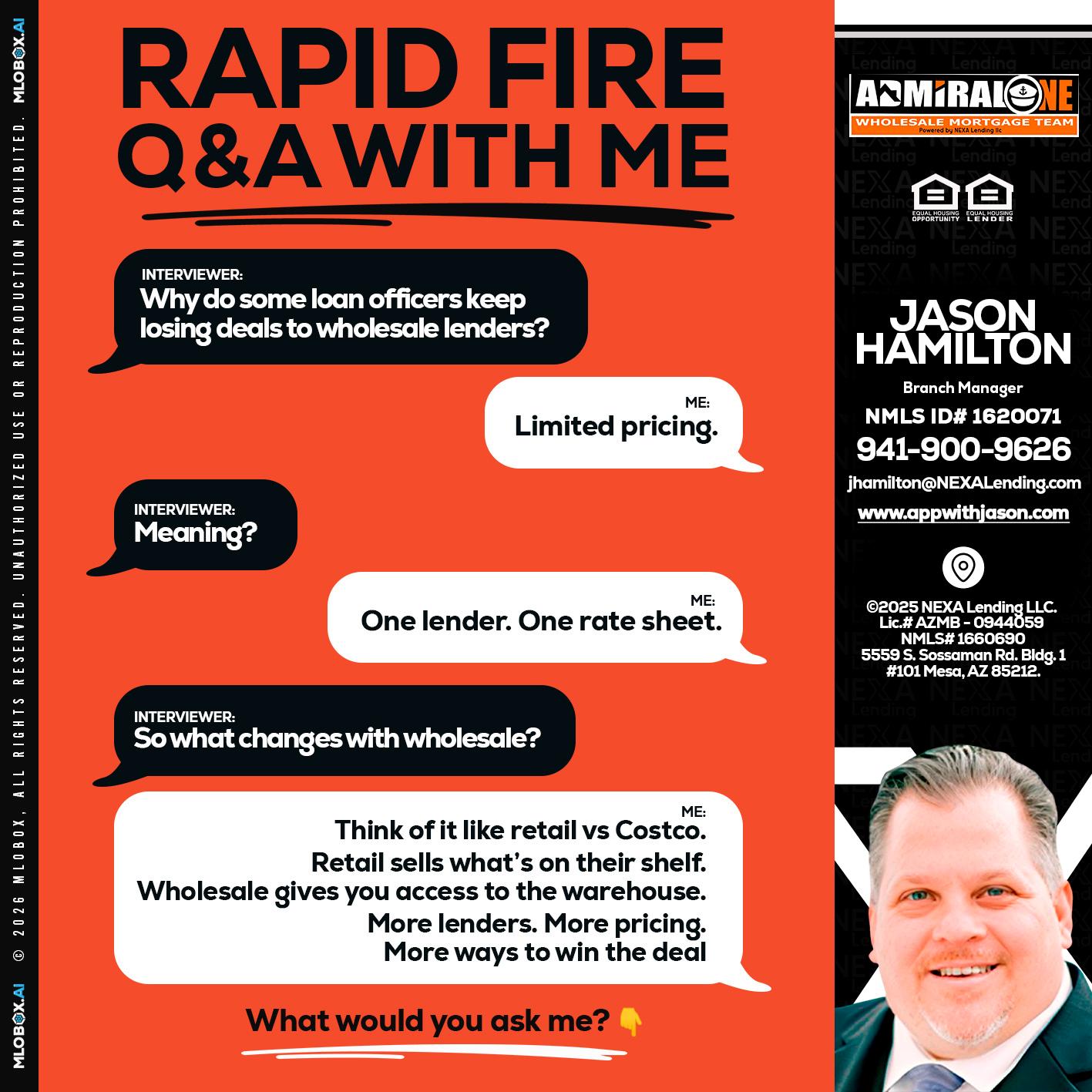 Q&A - Jason Hamilton -Branch Manager