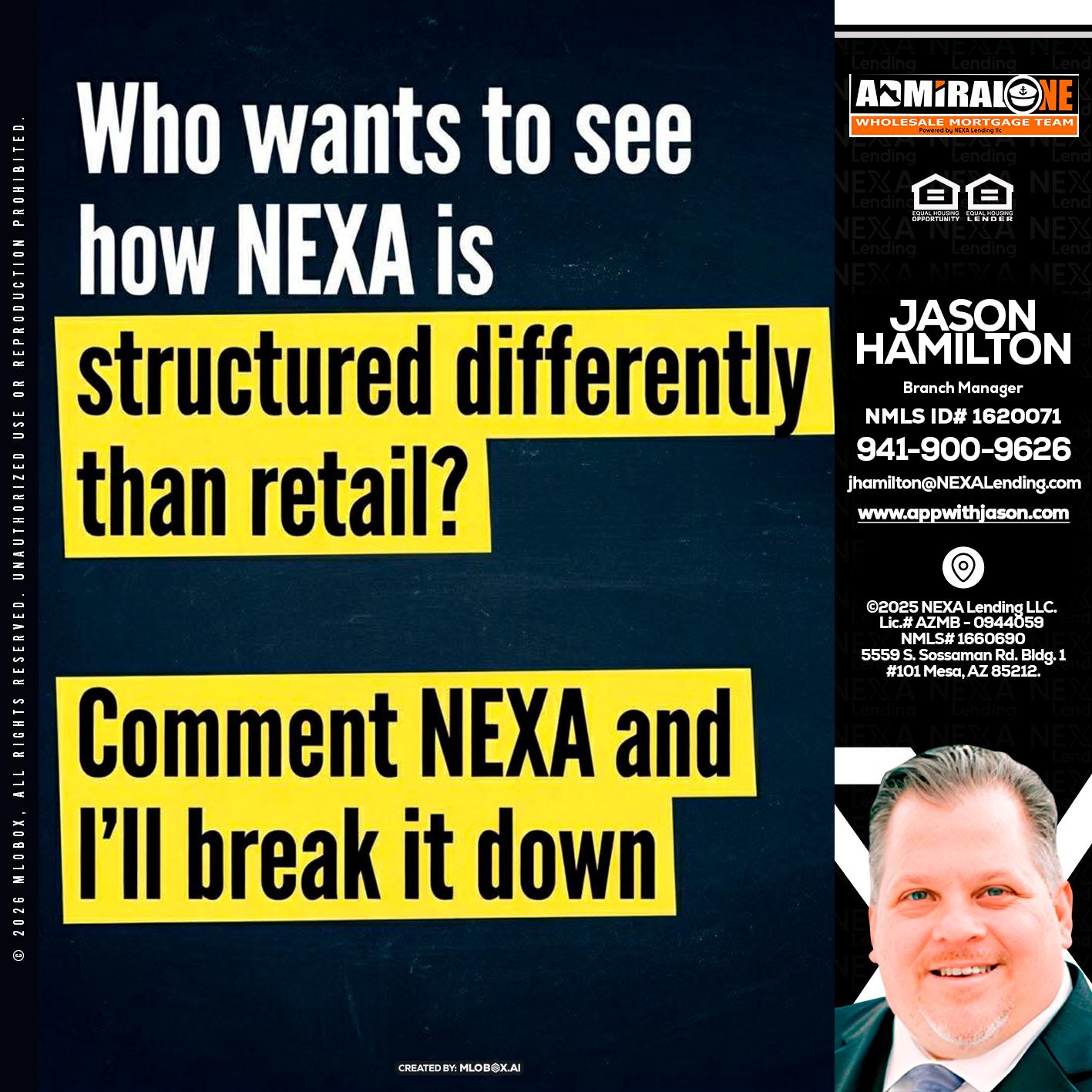 who want to see - Jason Hamilton -Branch Manager