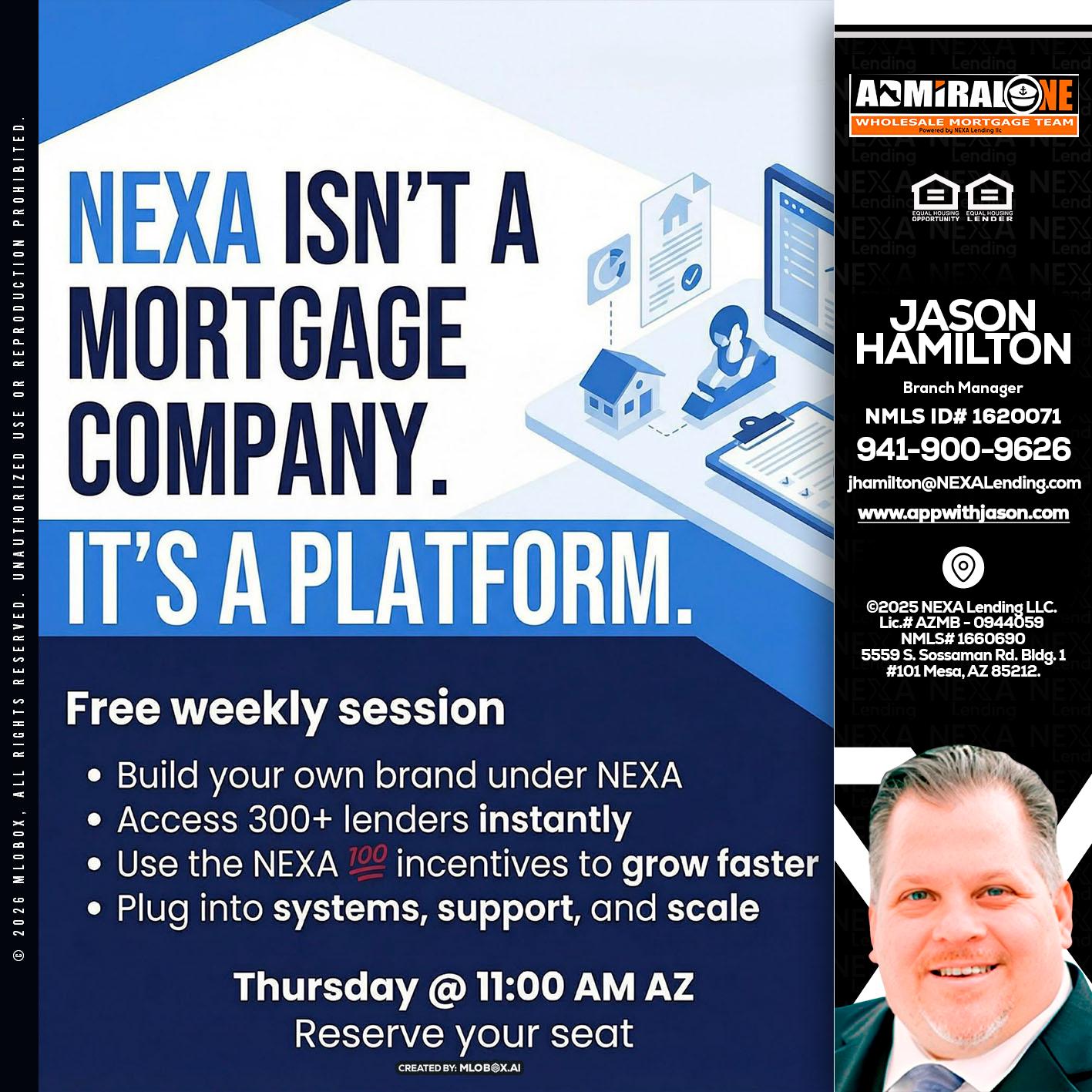 NEXA ISNT - Jason Hamilton -Branch Manager