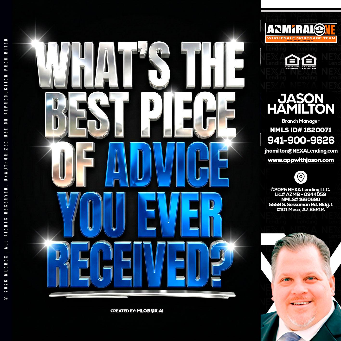 WHATS THE BEST - Jason Hamilton -Branch Manager