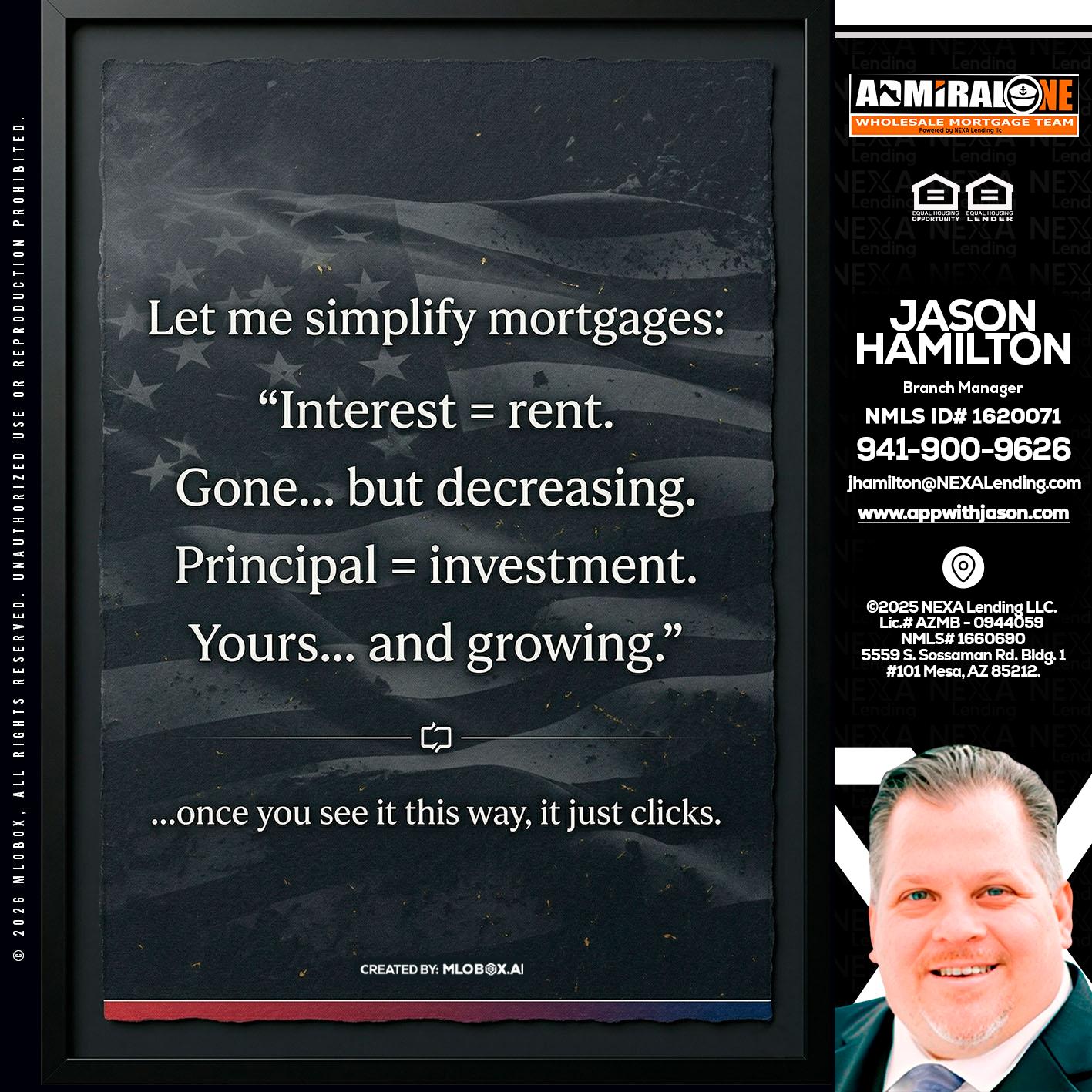 LET ME SIMPLIFY - Jason Hamilton -Branch Manager