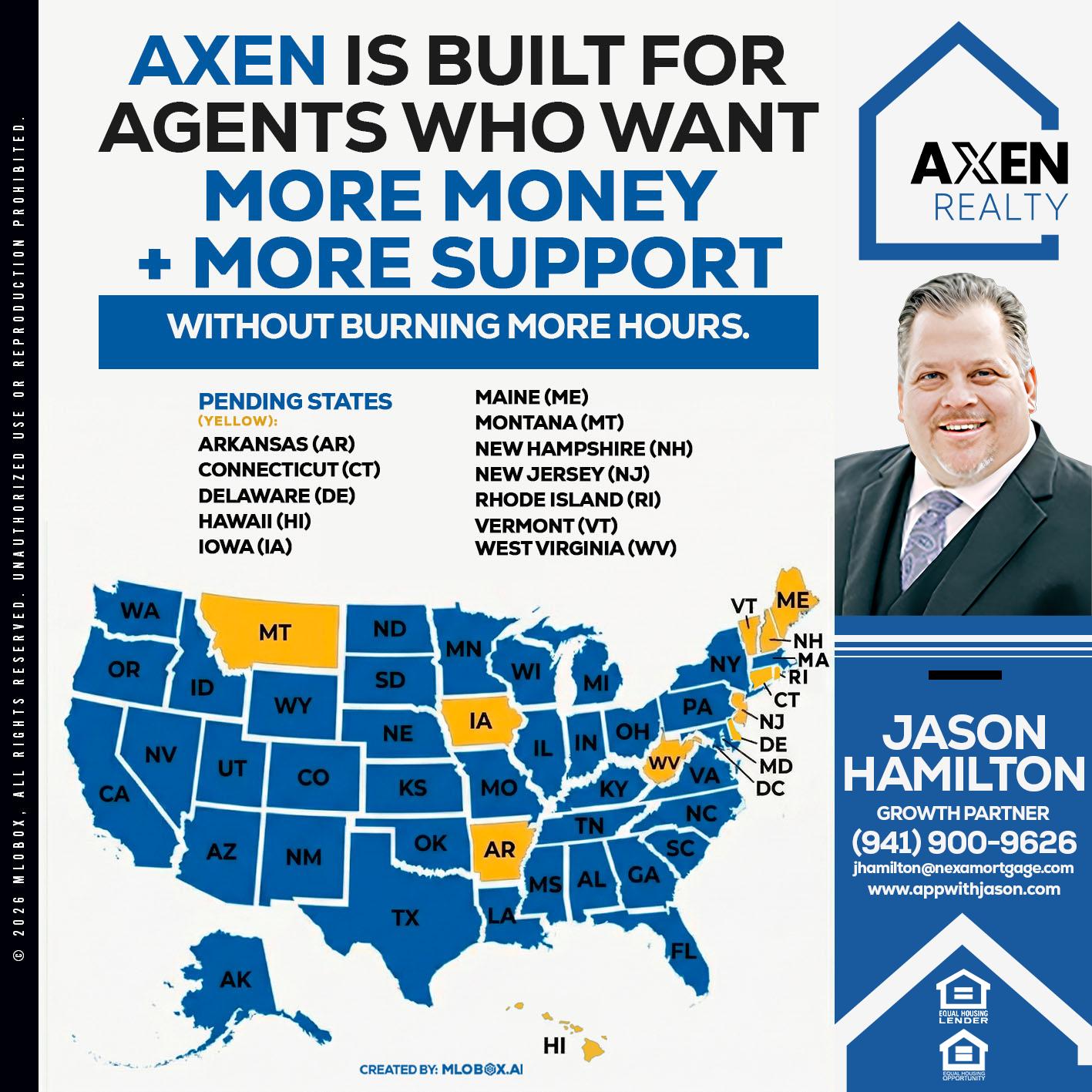 AXEN IS BUILT FOR AGENTS - Jason Hamilton -Branch Manager