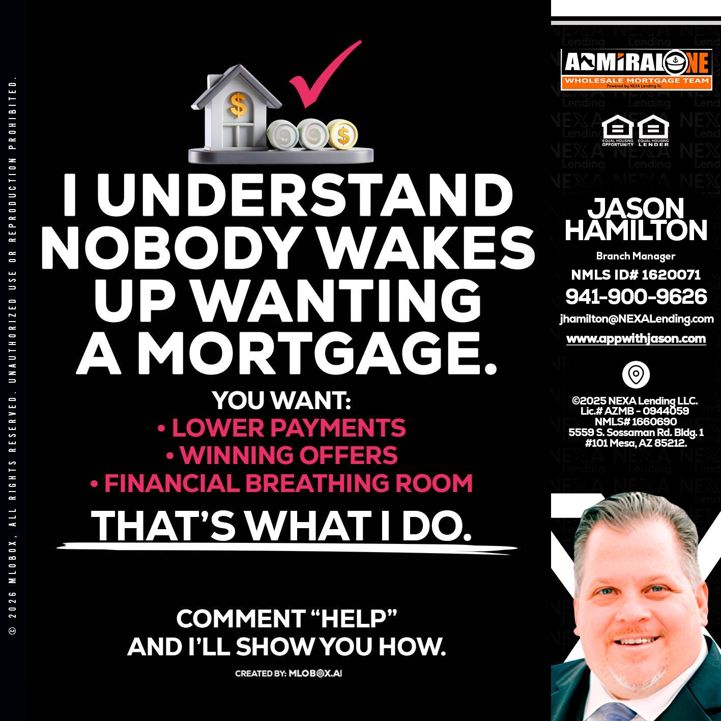 I UNDERSTAND - Jason Hamilton -Branch Manager