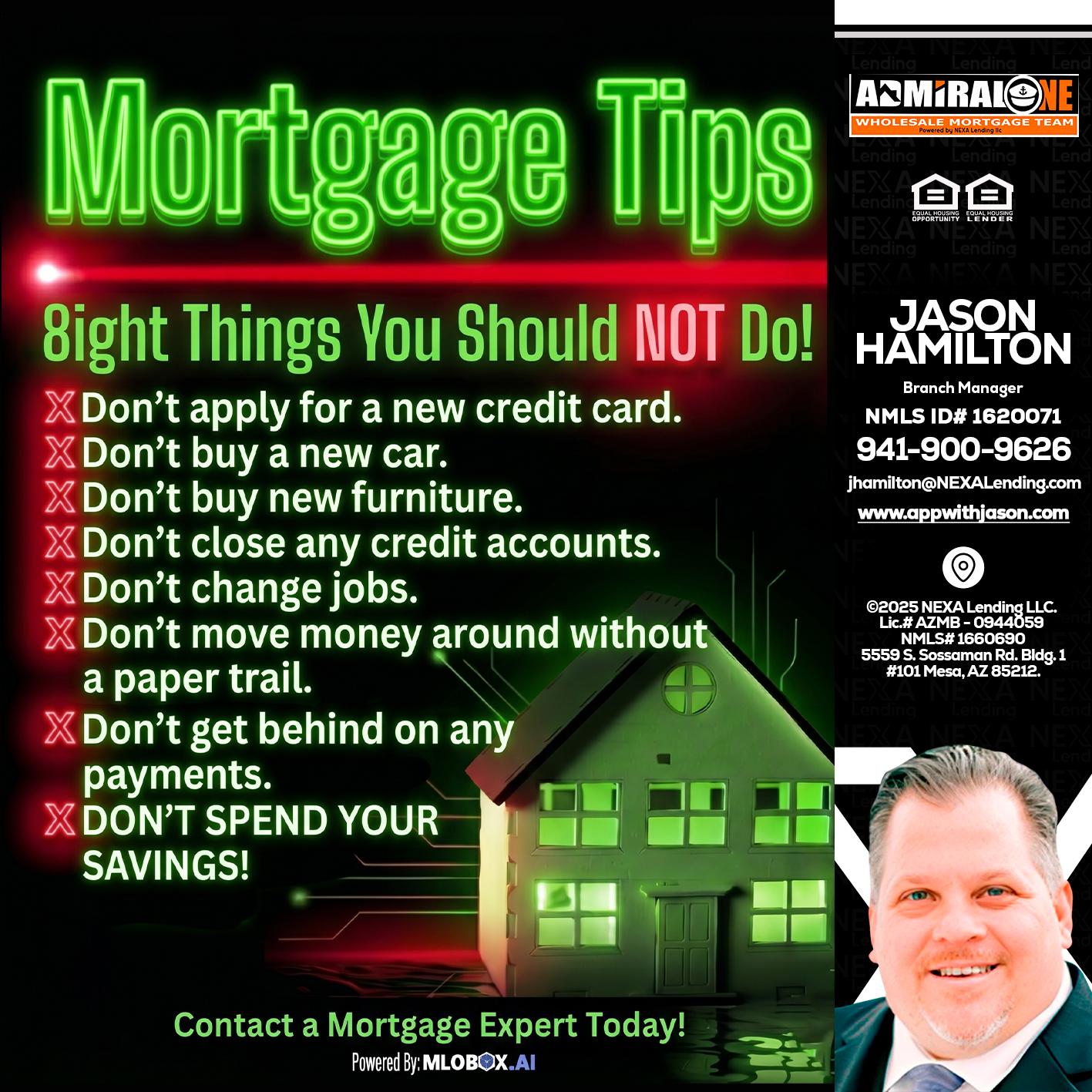 Mortgage Tips at your Door - Jason Hamilton -Branch Manager