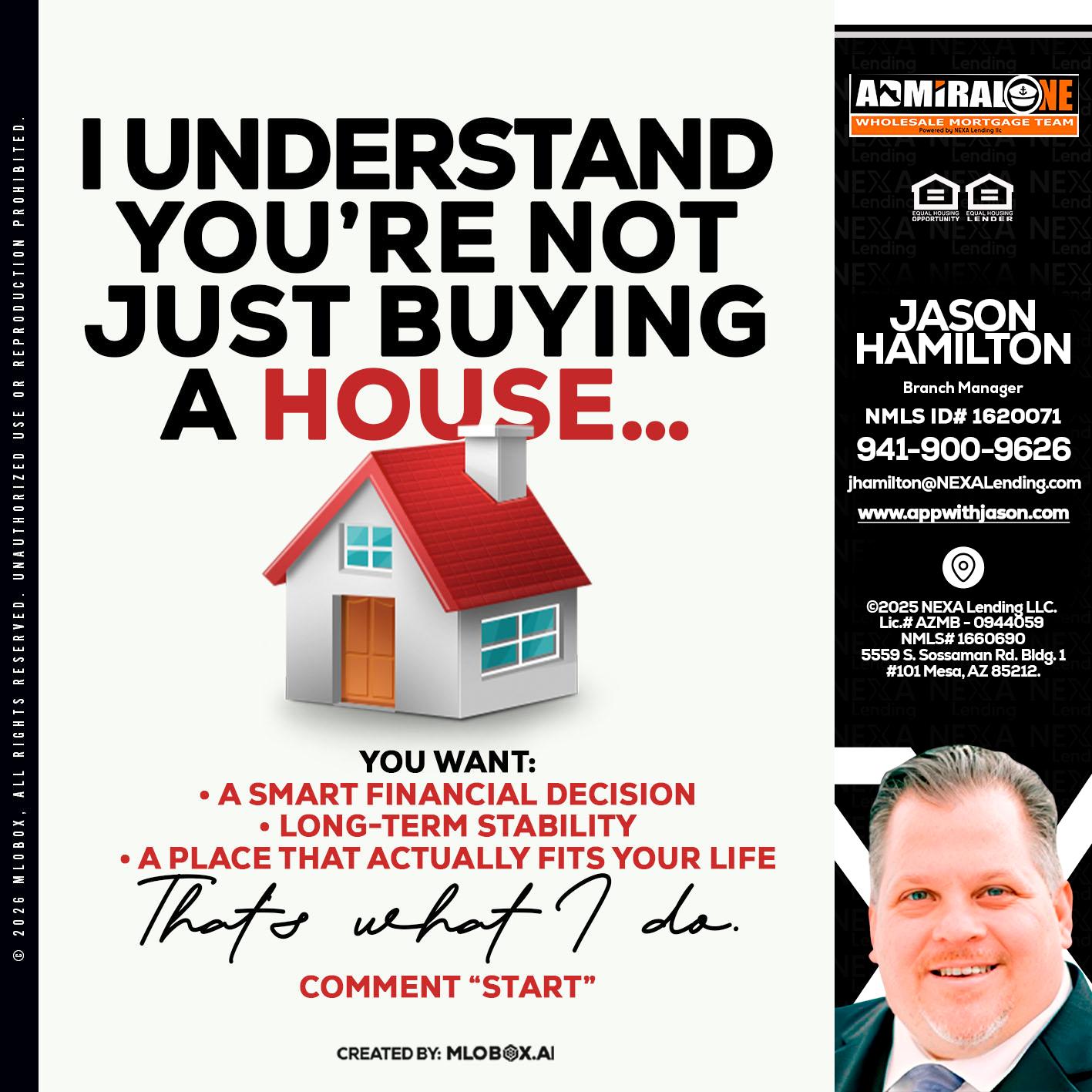 I UNDERSTAND - Jason Hamilton -Branch Manager