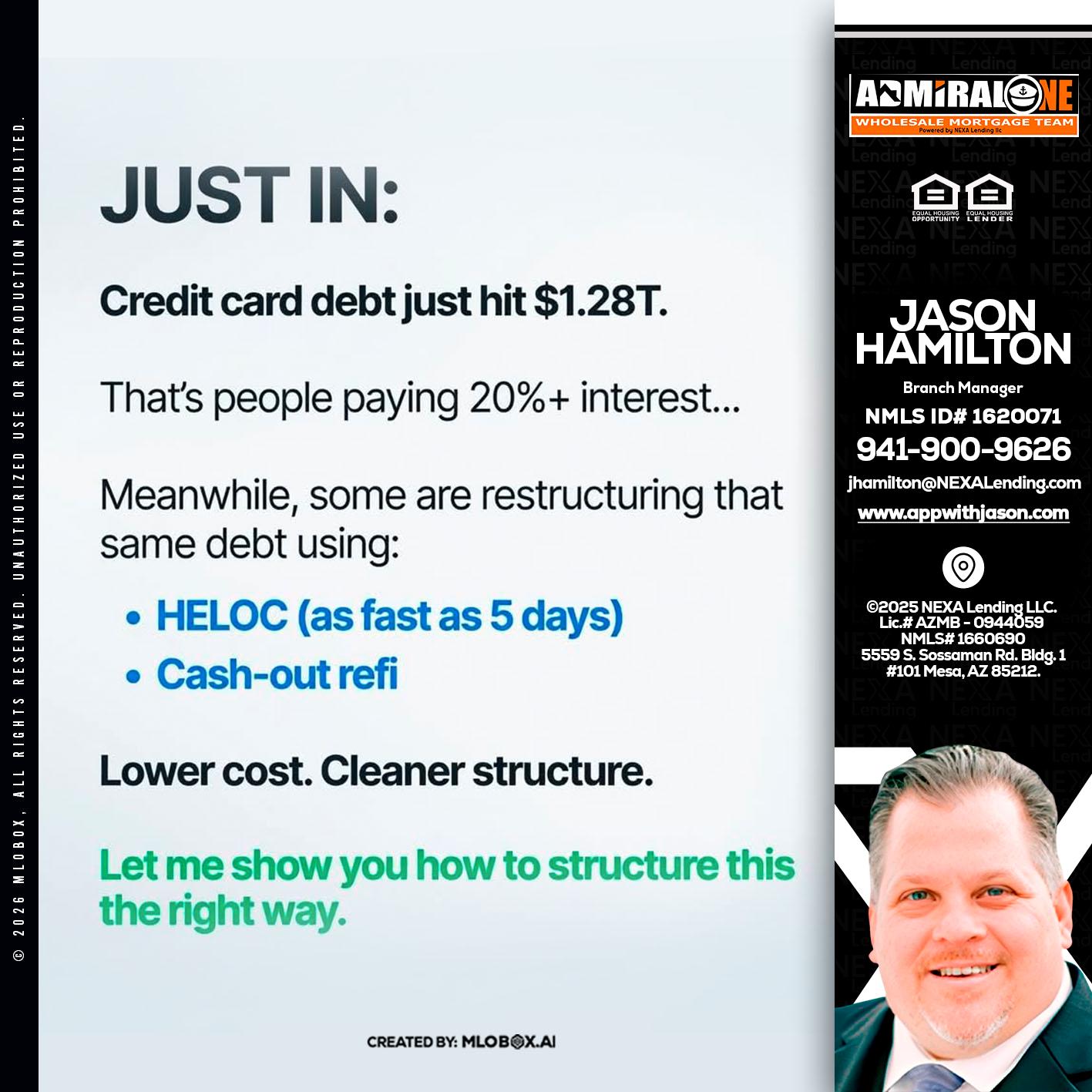 JUST IN - Jason Hamilton -Branch Manager