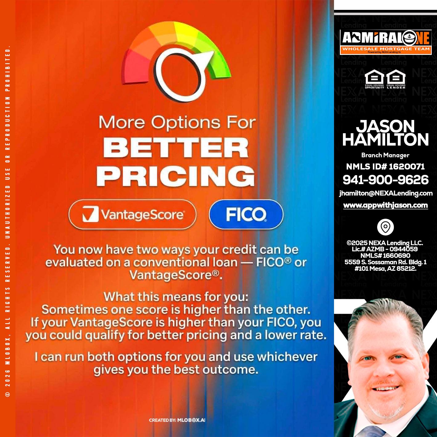 BETTER PRICING - Jason Hamilton -Branch Manager