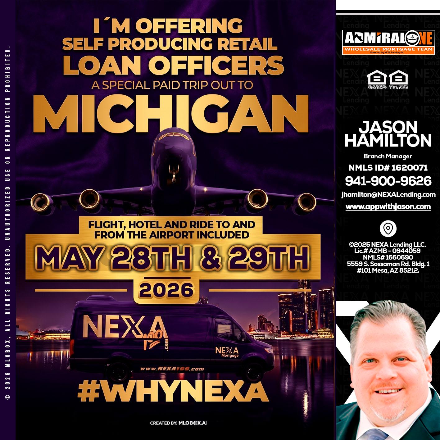 MICHIGAN - Jason Hamilton -Branch Manager