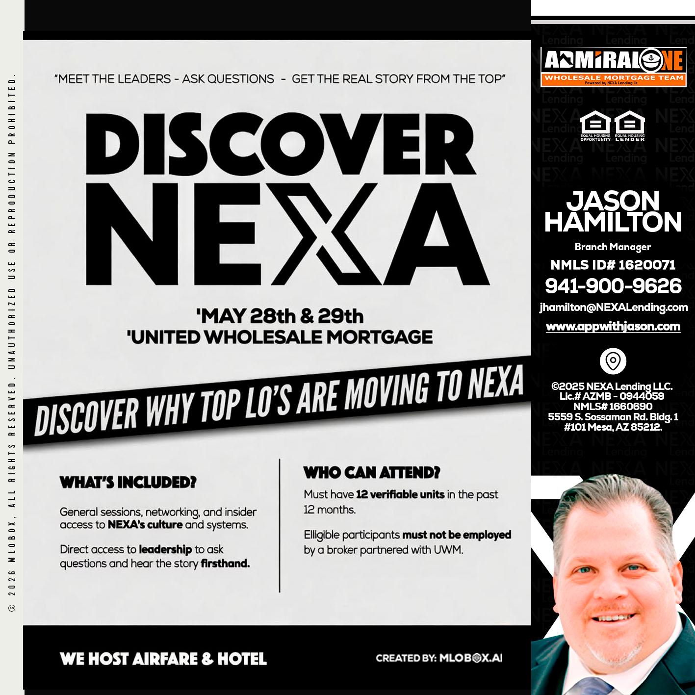 DISCOVER NEXA - Jason Hamilton -Branch Manager