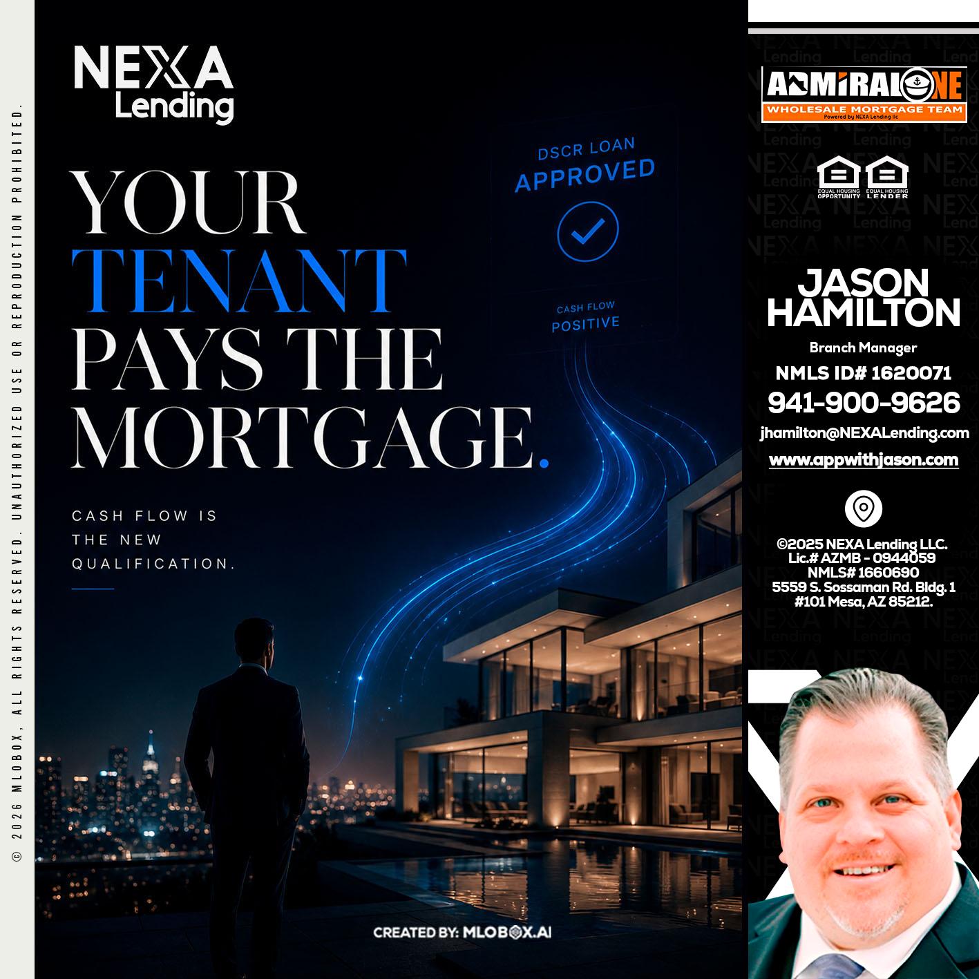 DSCR LOANS - Jason Hamilton -Branch Manager