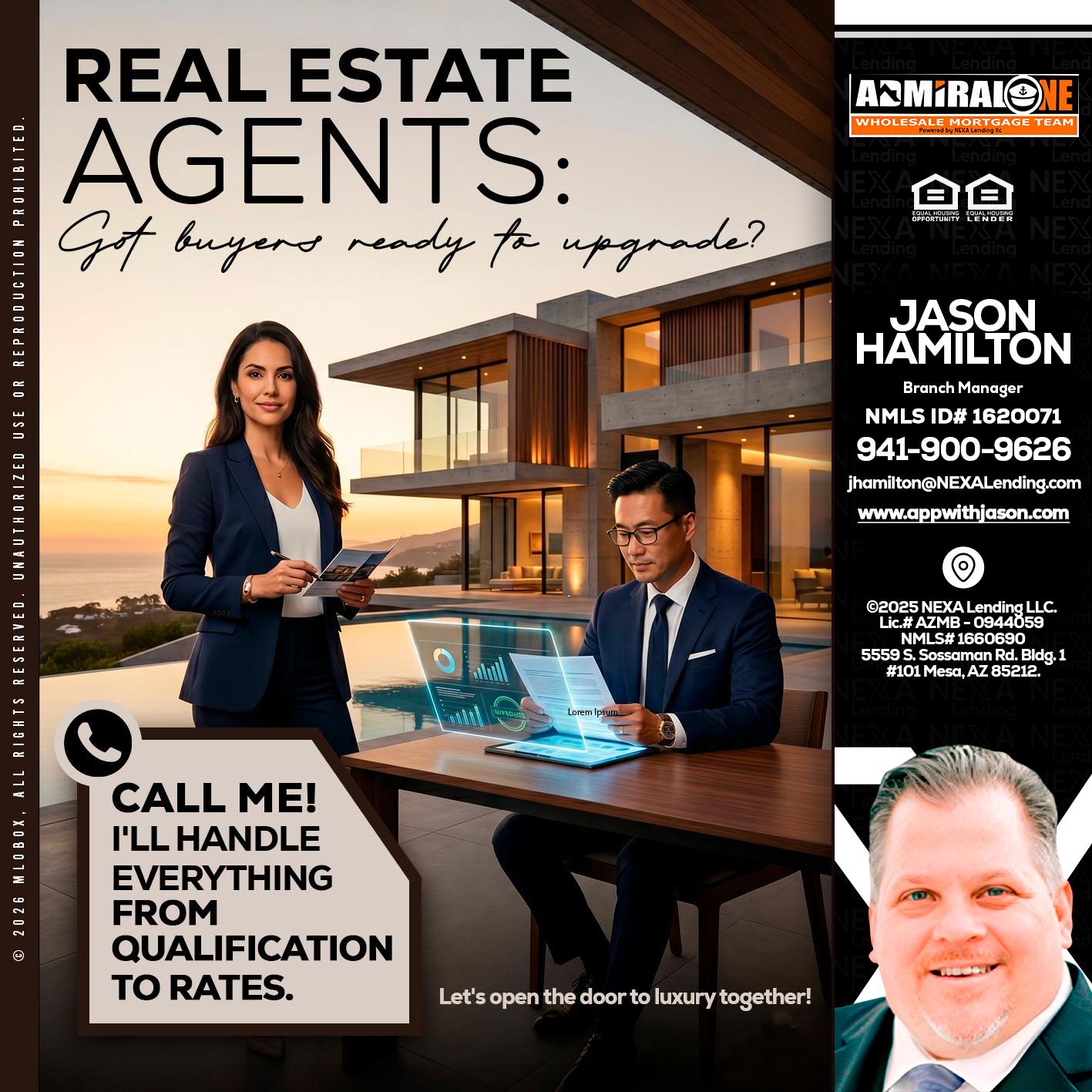 REAL ESTATE AGENTS - Jason Hamilton -Branch Manager