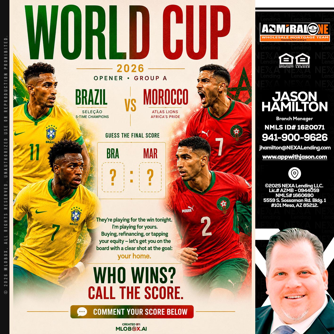 WORLD CUP - Jason Hamilton -Branch Manager